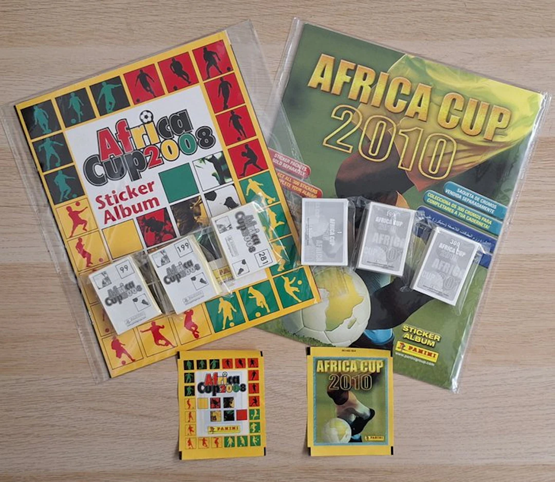 Panini 2 Empty albums + 2 packs + 2 bustine: Africa Cup...