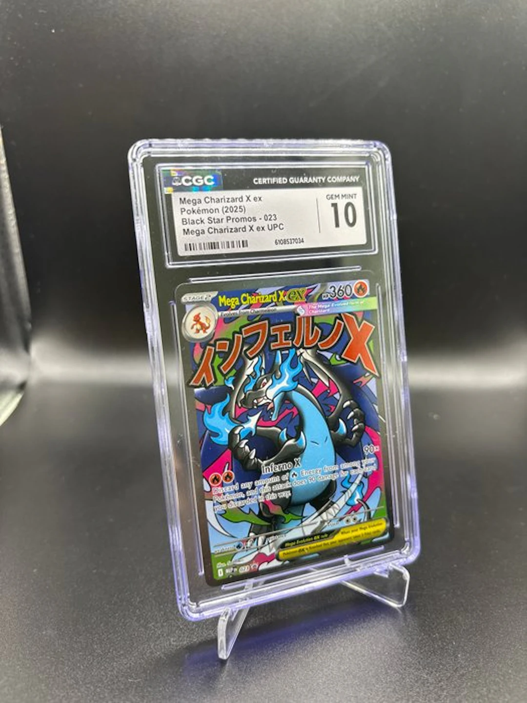 Pokémon - 1 Graded card - Mega Charizard X 023 Promo card, Full art - CGC 10