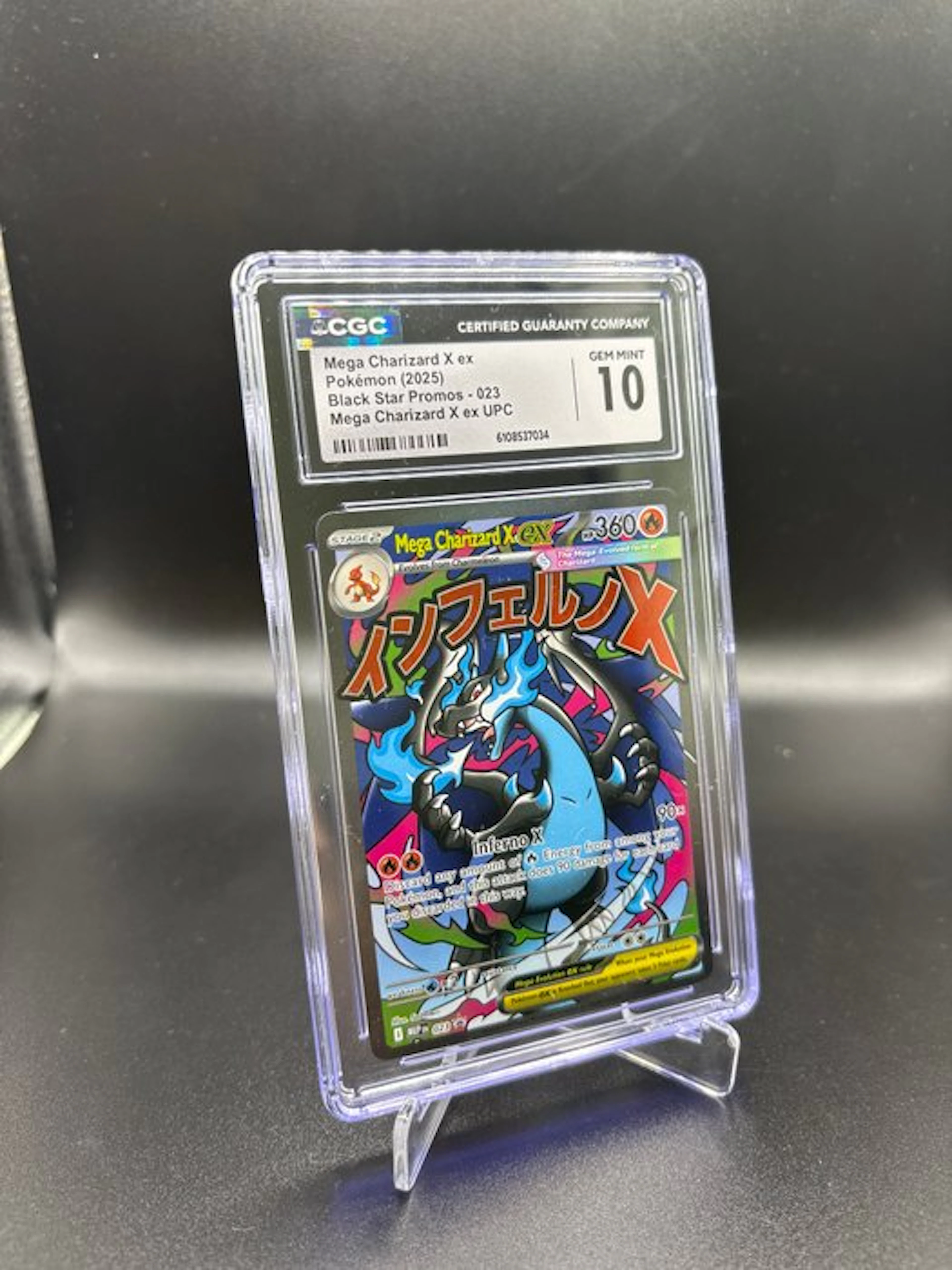 Pokémon - 1 Graded card - Mega Charizard X 023 Promo card, Full art - CGC 10