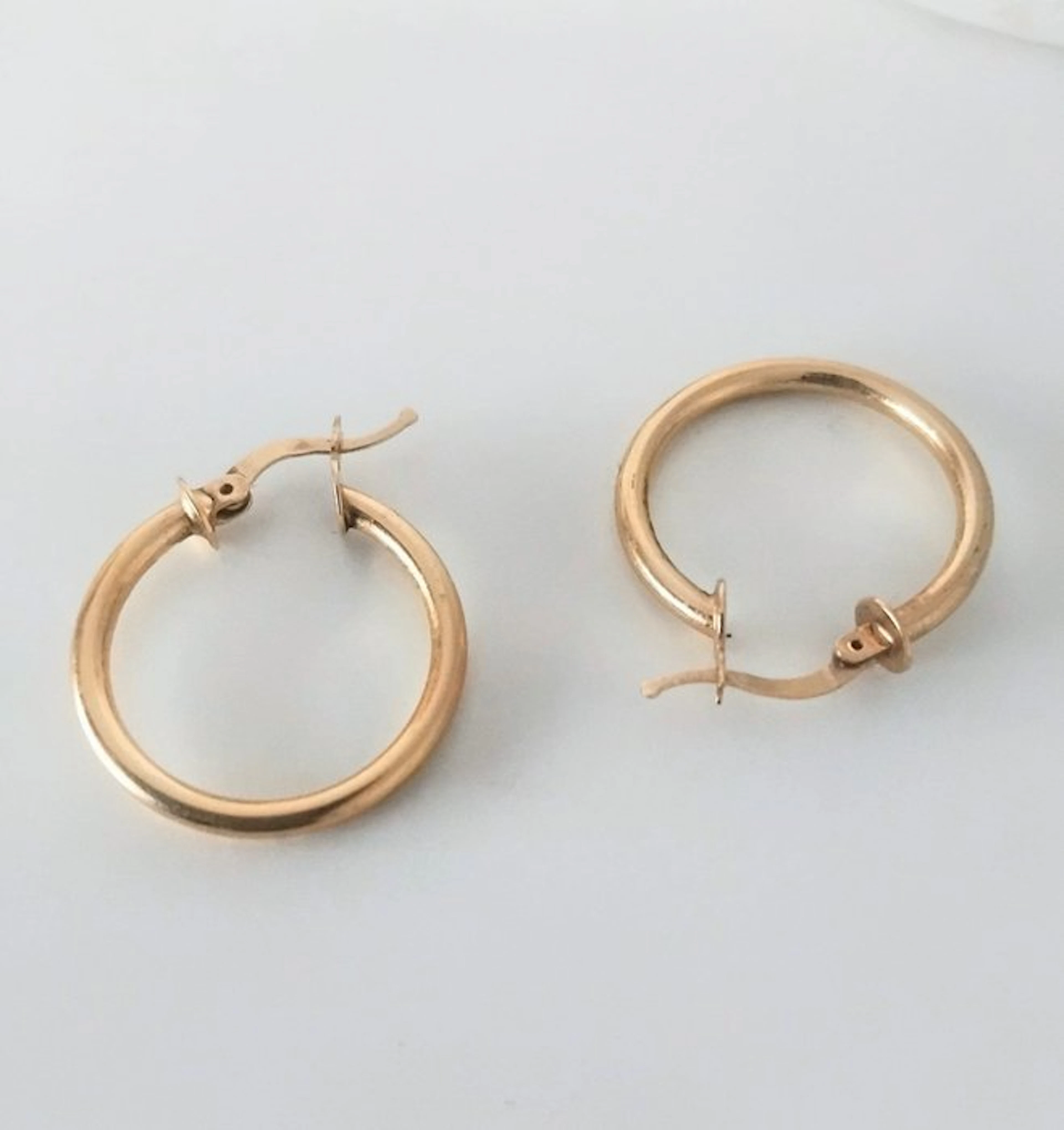 No reserve price - Earrings - 18 kt. Yellow gold - Creole earrings