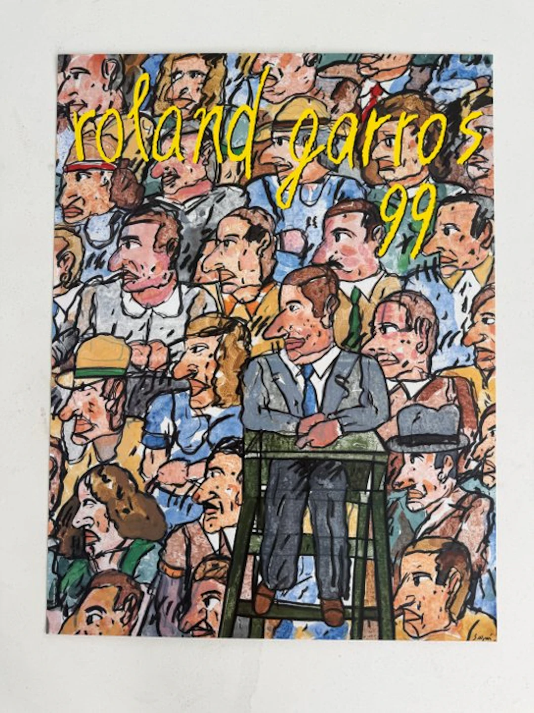 Antonio Segui - Original Antonio Segui Poster - Roland Garros 1999 - 1990s