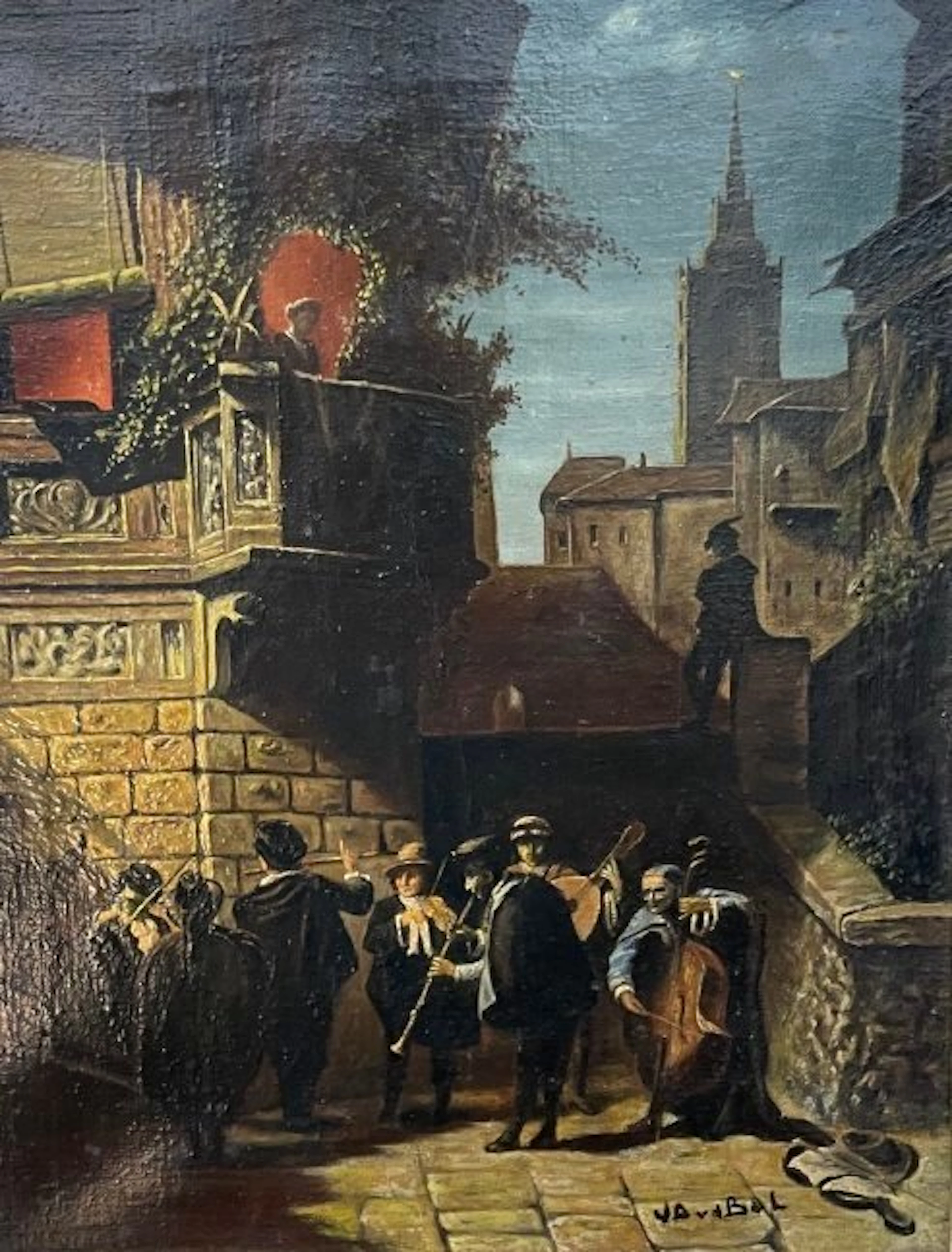 Carl Spitzweg (1808-1885), after - Spanisches Ständchen