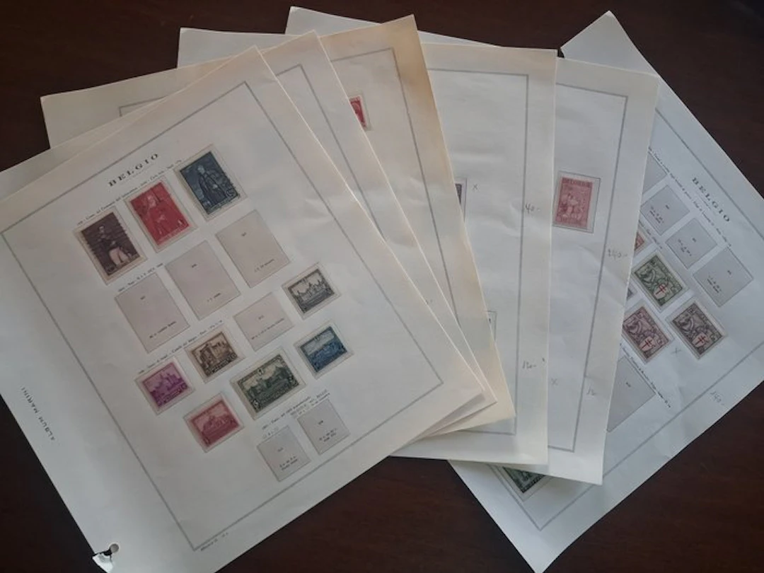 Belgium 1930/1950 - Collection on pages! 54 photos