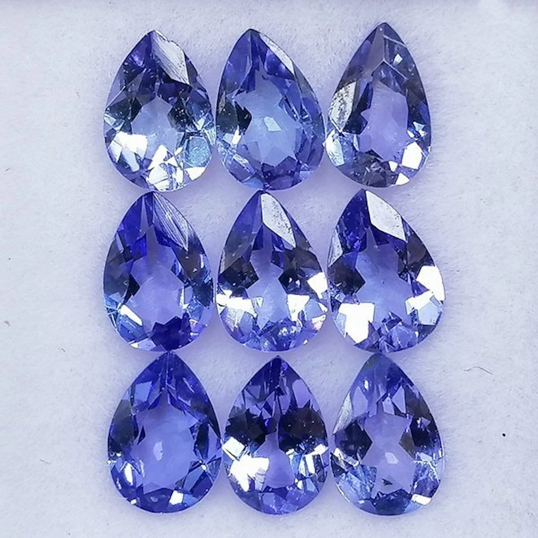 9 pcs Blue Tanzanite - 3.63 ct - Instituto Gemólogico Español (IGE)
