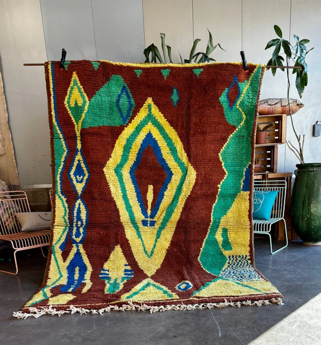 Colorful Moroccan Wool Rug