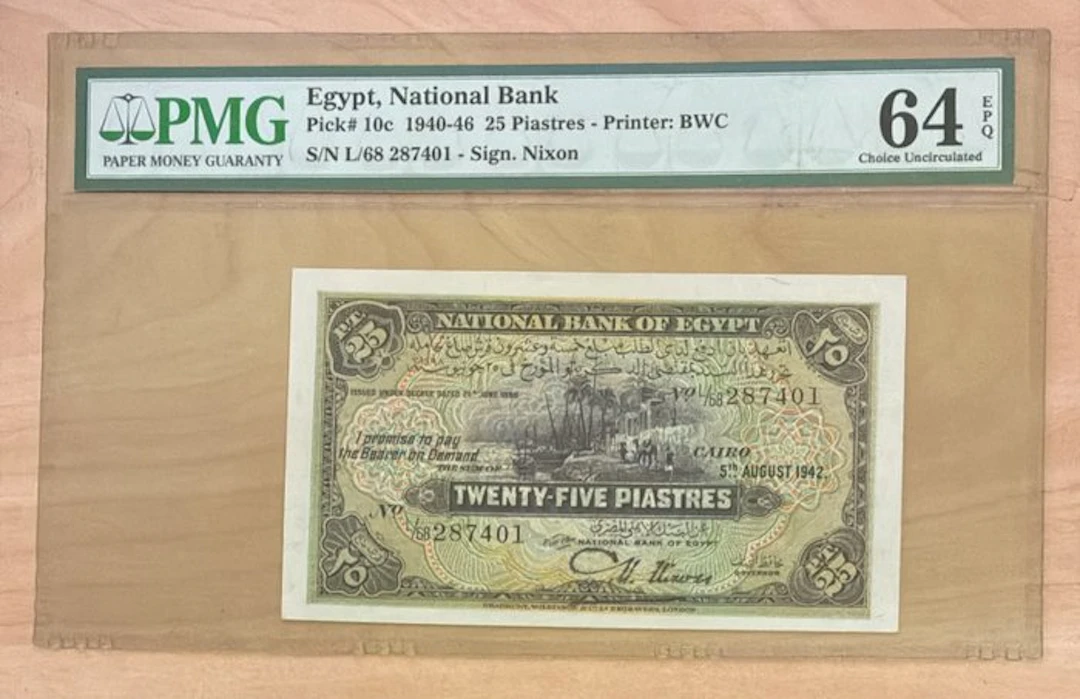 Egypt. - 25 Piastres - 1942 - Pick 10c