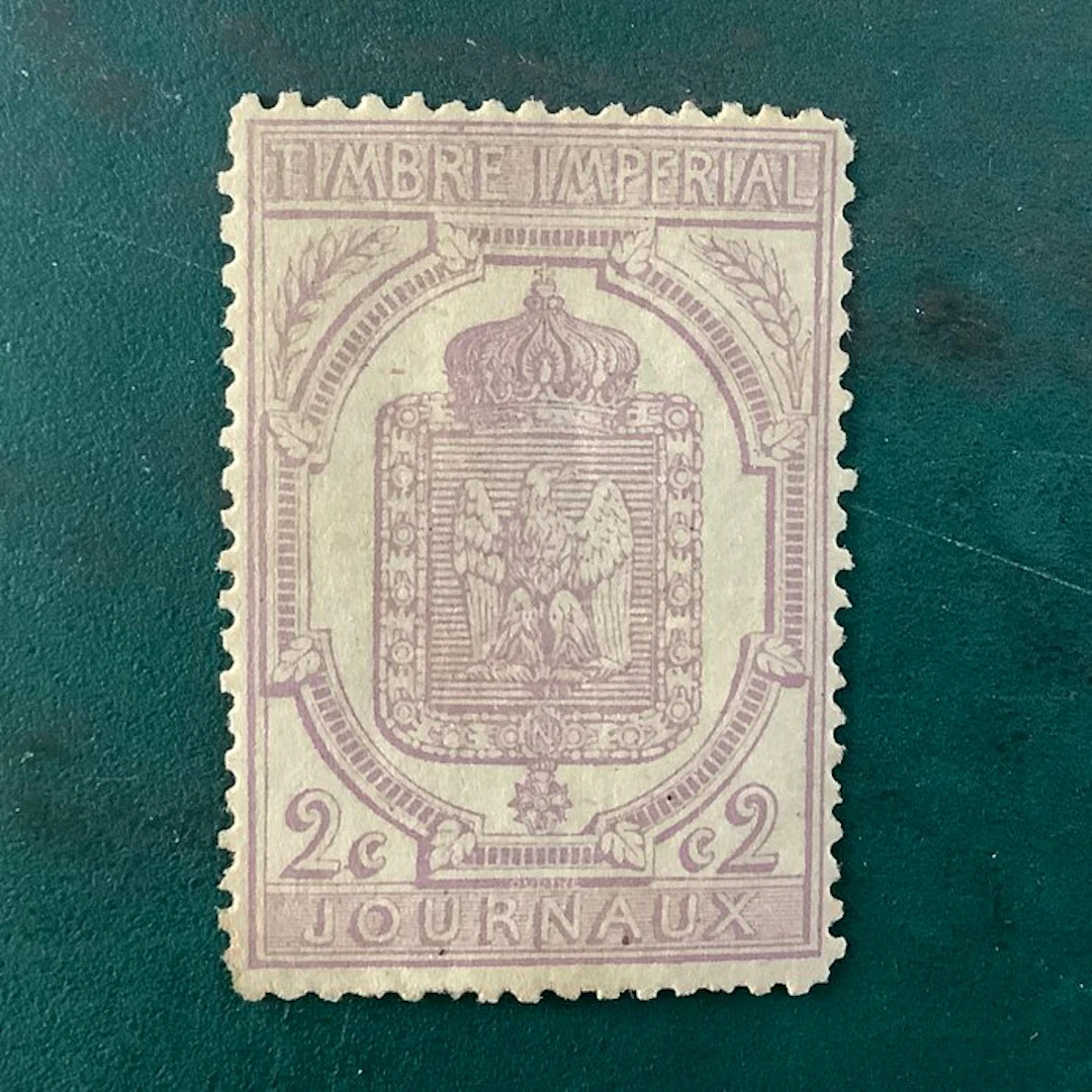 France 1868 - Newspaper stamp: 2 cent pink eagle - MH - Yvert 9