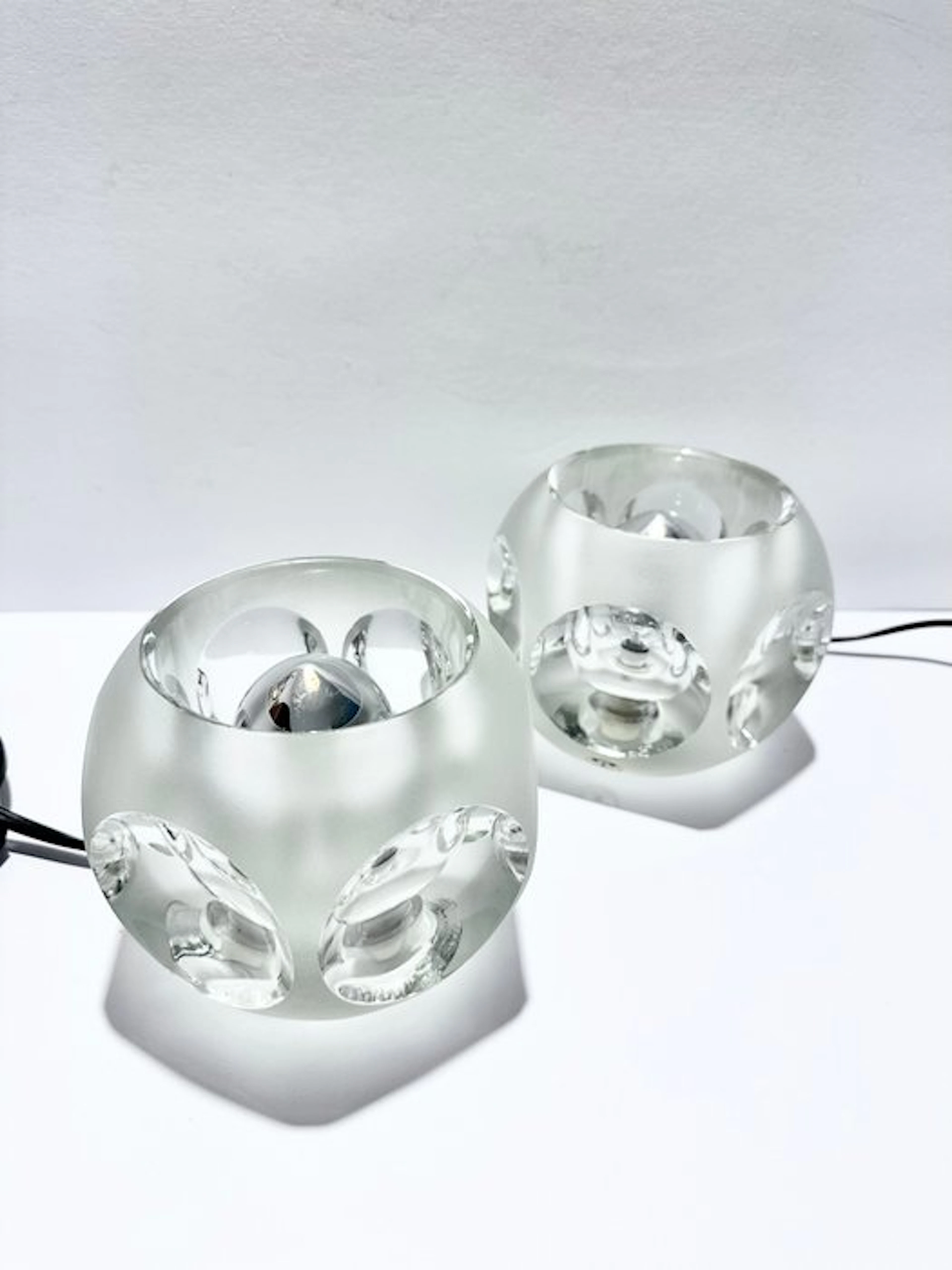 Peill & Putzler - Bedside table lamp (2) - Cube - Glass