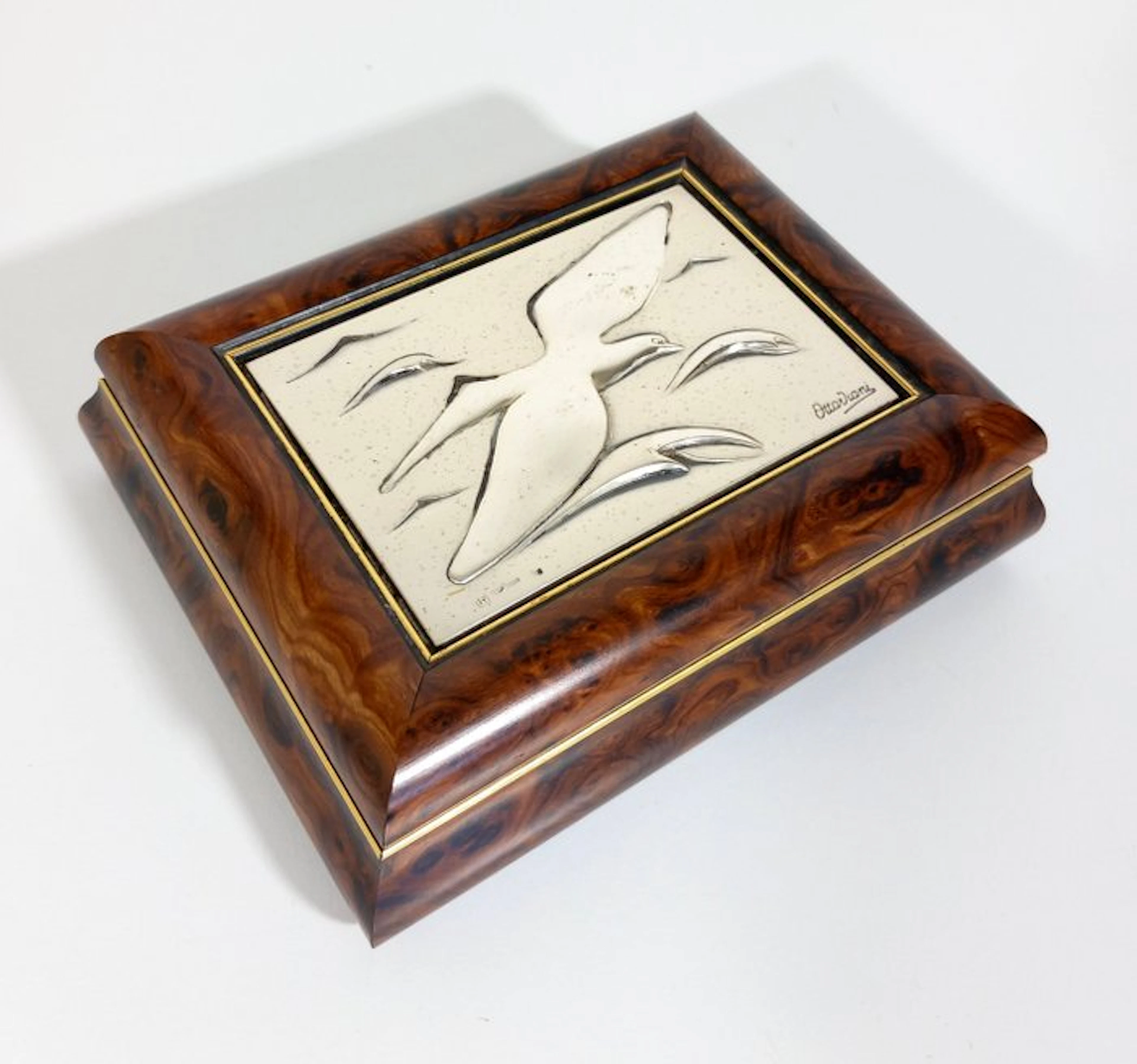 Ottaviani - Jewellery box - Wood, sterling silver sheet .925