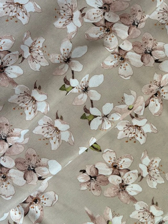 Japandi - Sanderson fabric Sakura flowers - Textile - 2.8 m - 2.5 m