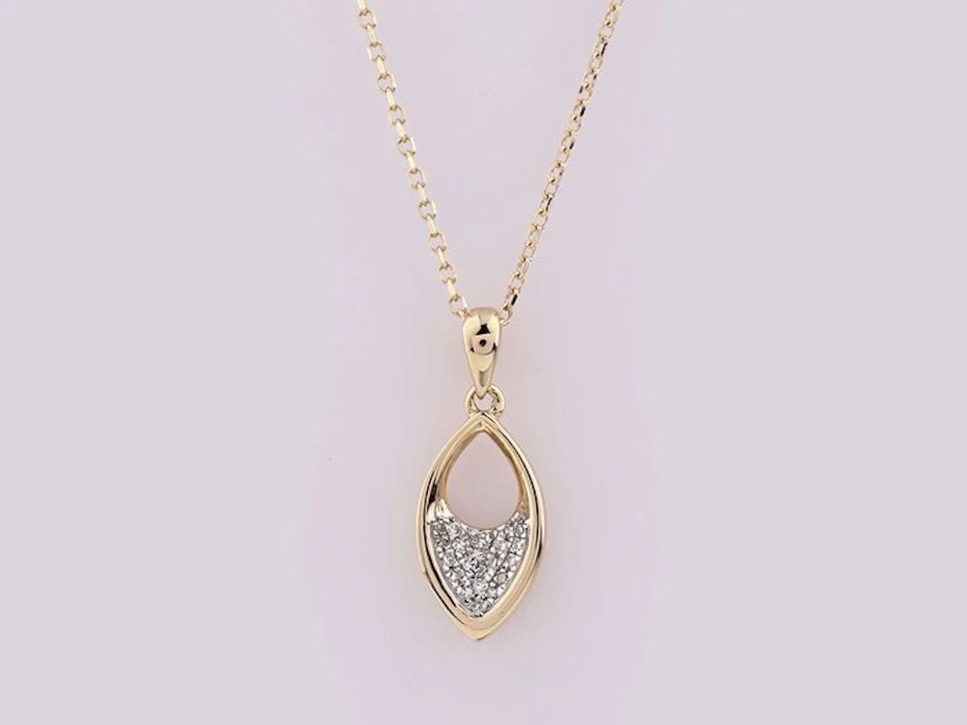 No reserve price - Necklace with pendant - 14 kt