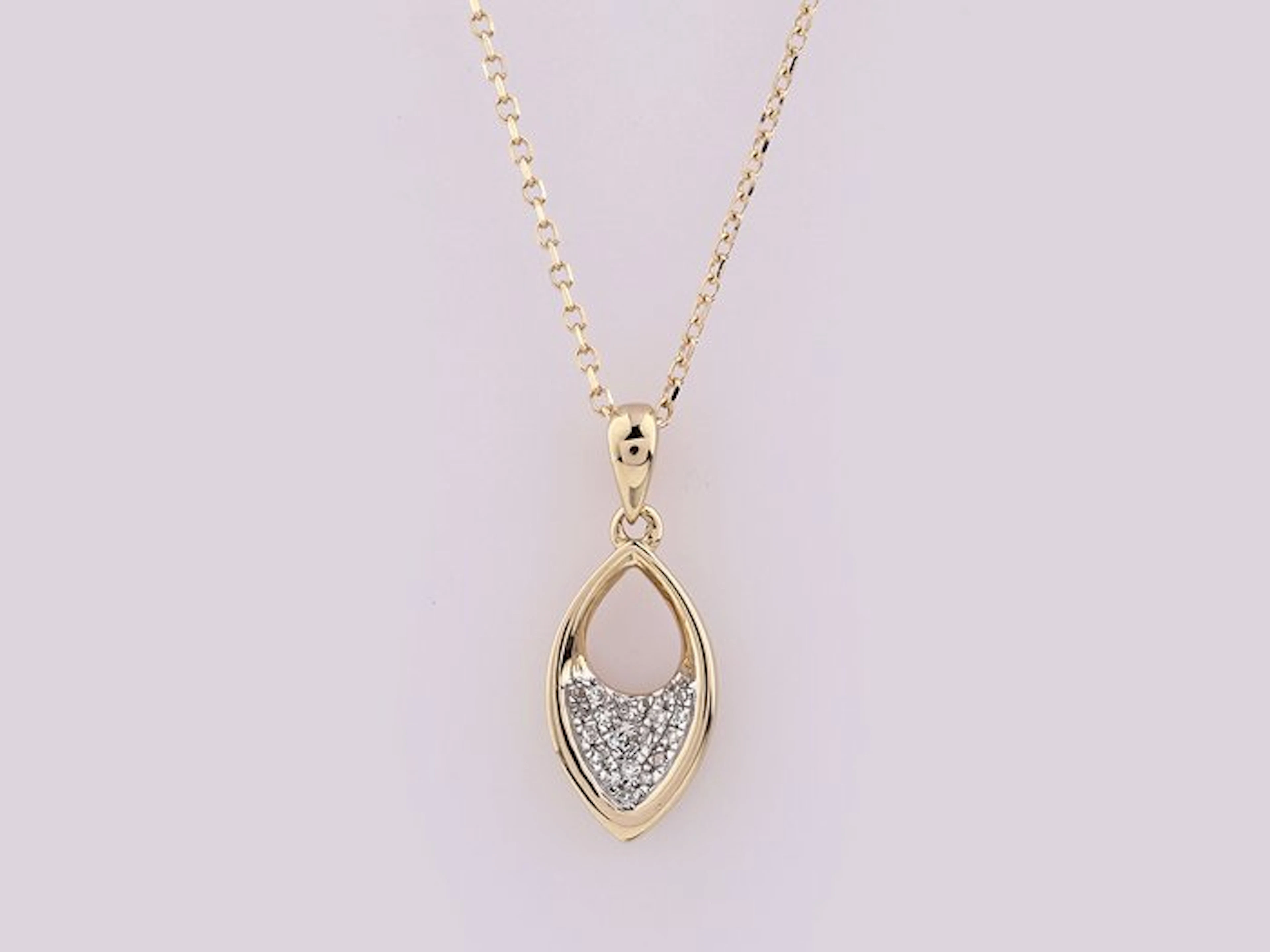 No reserve price - Necklace with pendant - 14 kt