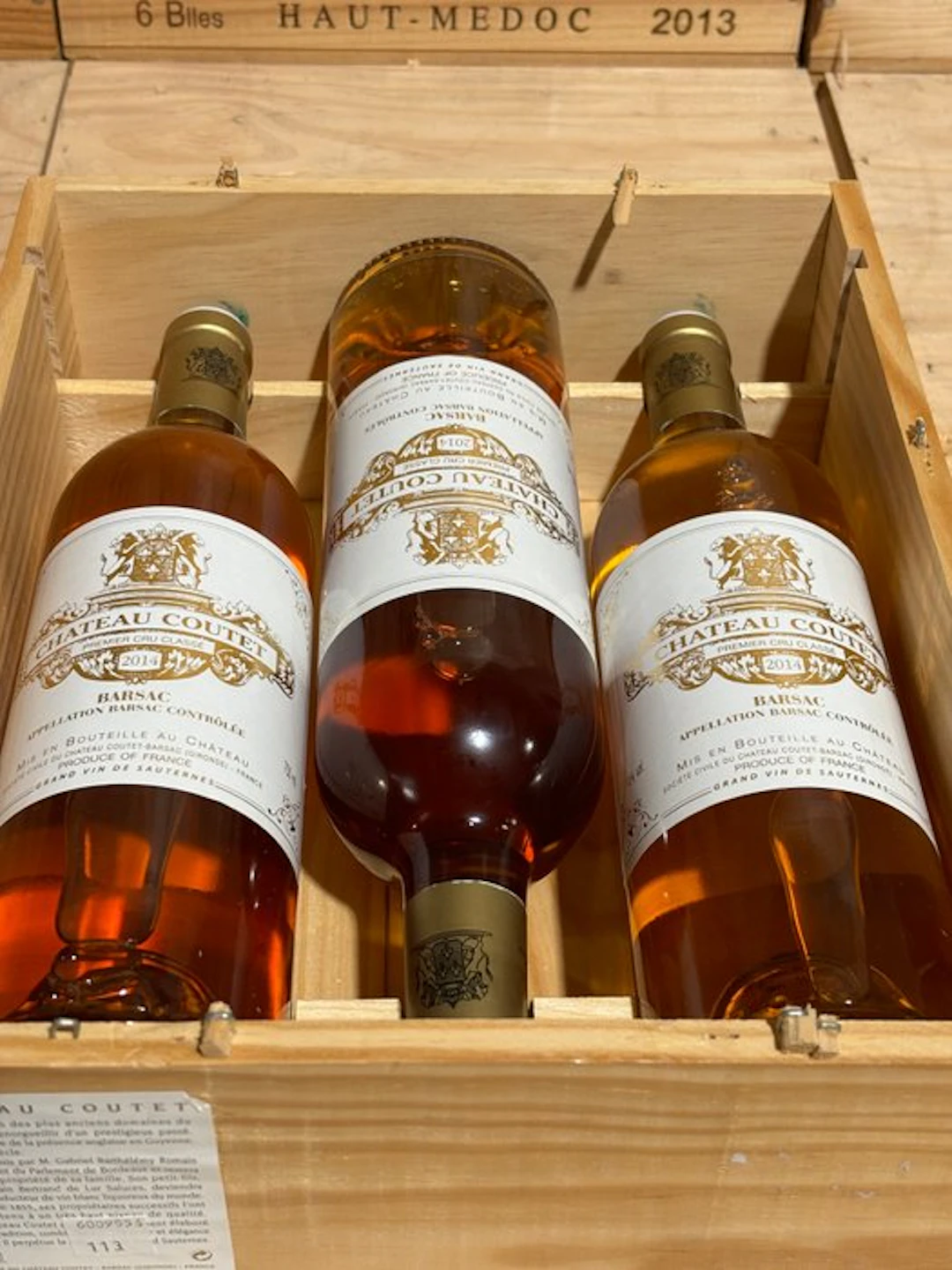 2014 Château Coutet - Barsac, Sauternes 1er Grand Cru Classé - 3 Bottles