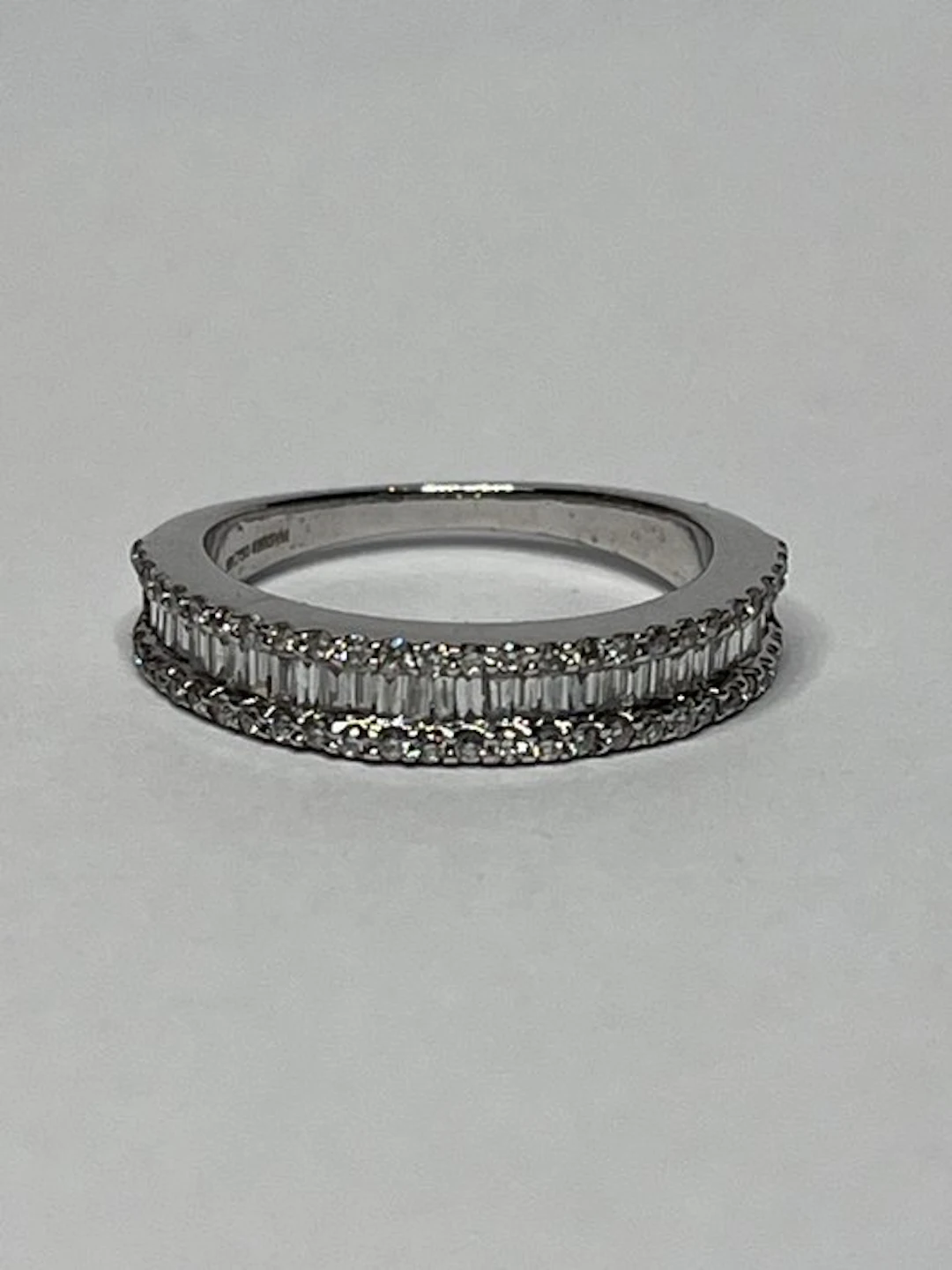Ring - 18 kt. White gold - 1.00ct. tw. - Diamond