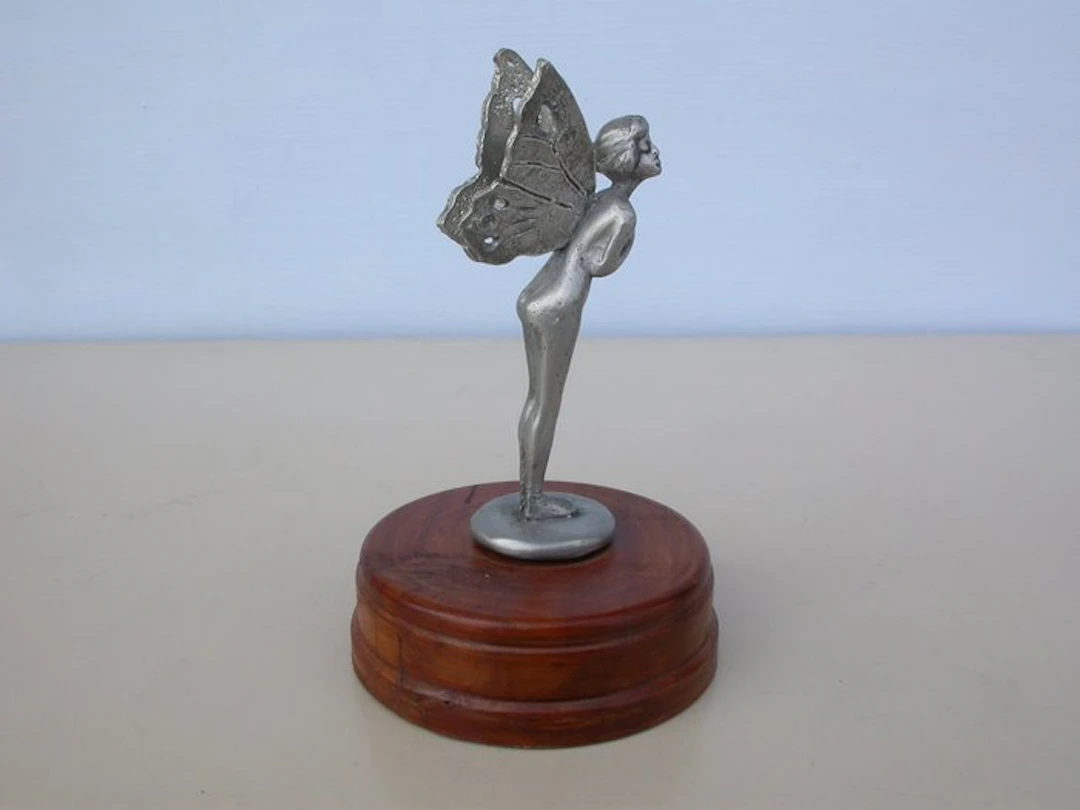 Lady Butterfly Woman - Mascot - naked woman - Metal
