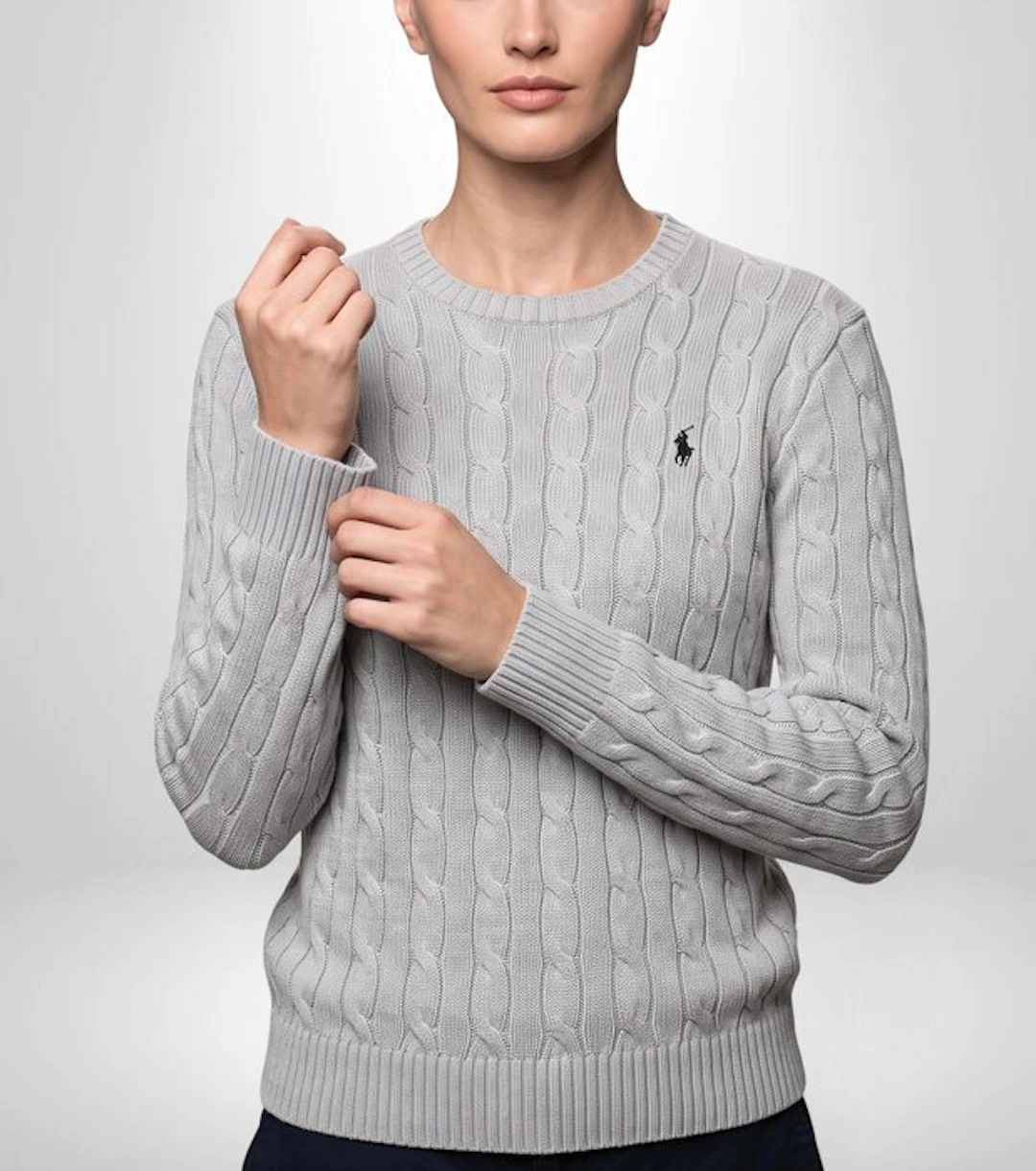 RALPH LAUREN Glamour Sweater Monogram Special Chic Collection Tg