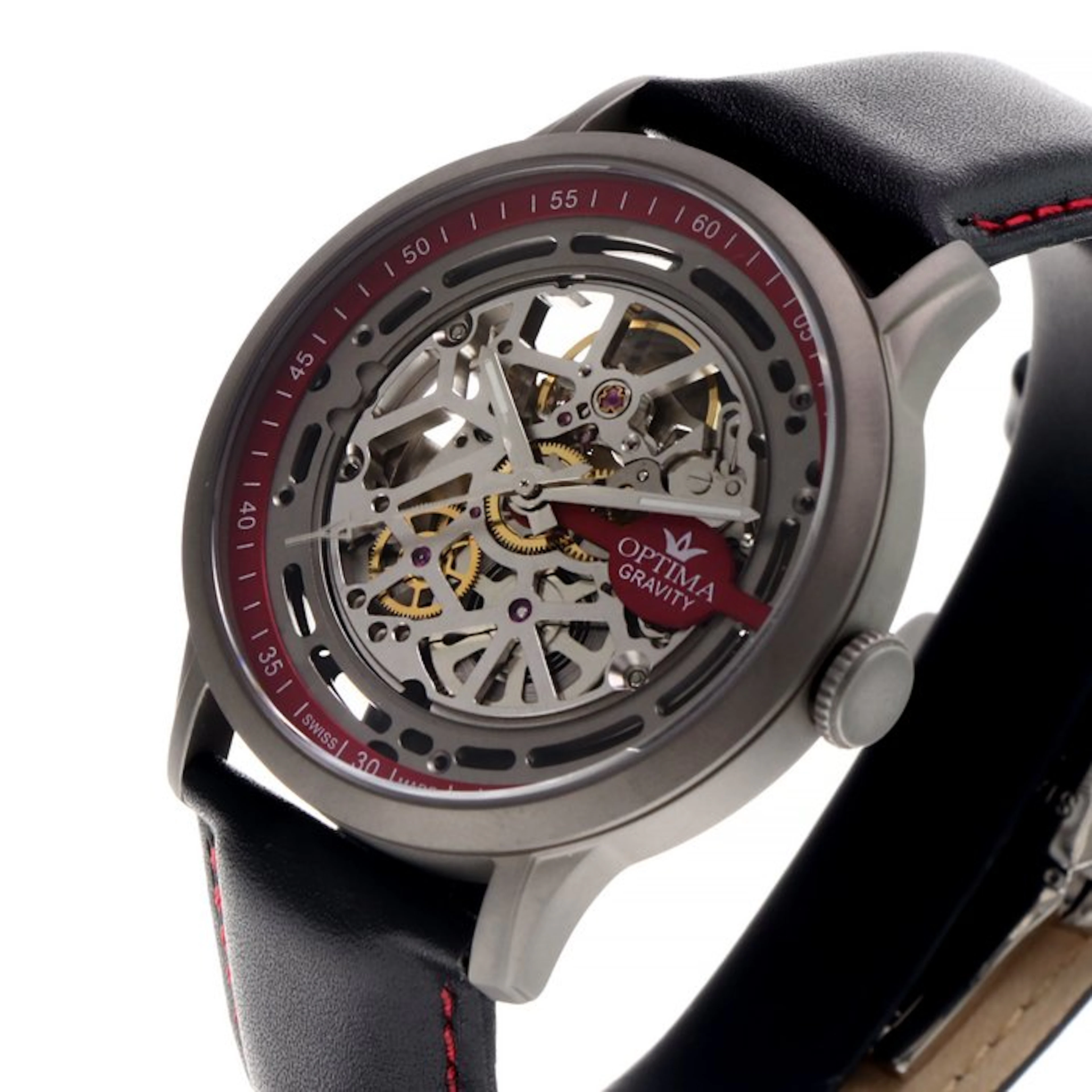 OPTIMA - SKELETON Automatic Swiss watch - OSA475SK-SL-5...