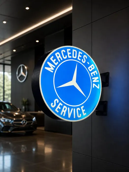 Sign - Mercedes-Benz - “Mercedes-Benz Service”