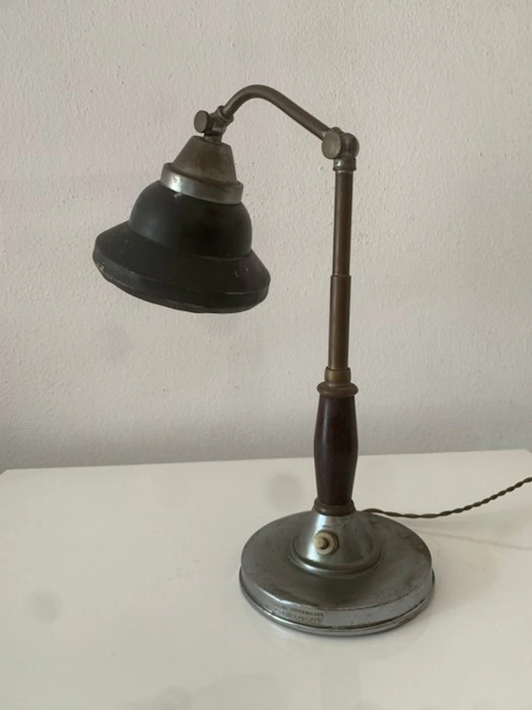 Lariolux - Table lamp - Metal, Aluminium, Wood - Ministerial Lamp