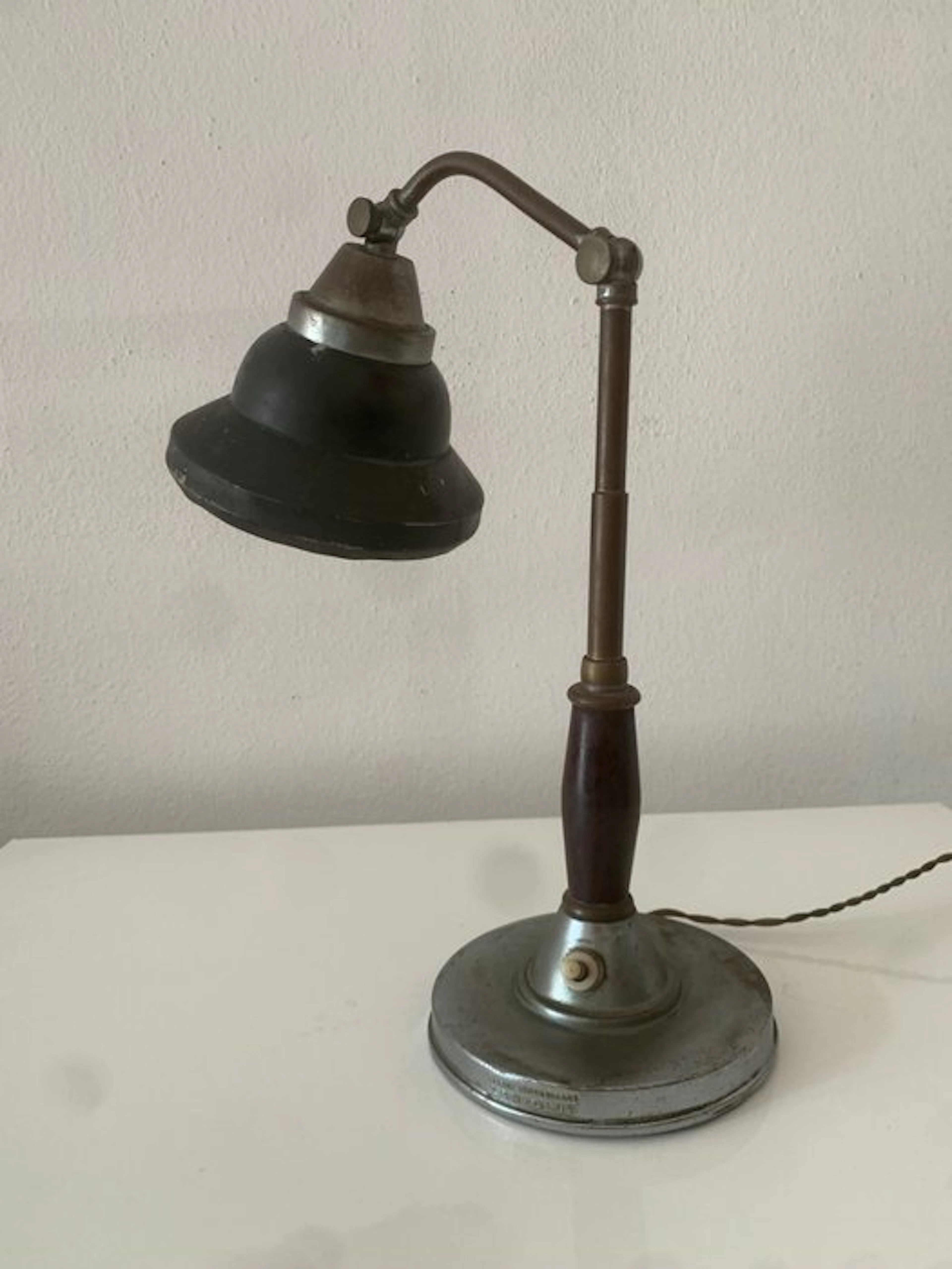 Lariolux - Table lamp - Metal, Aluminium, Wood - Ministerial Lamp