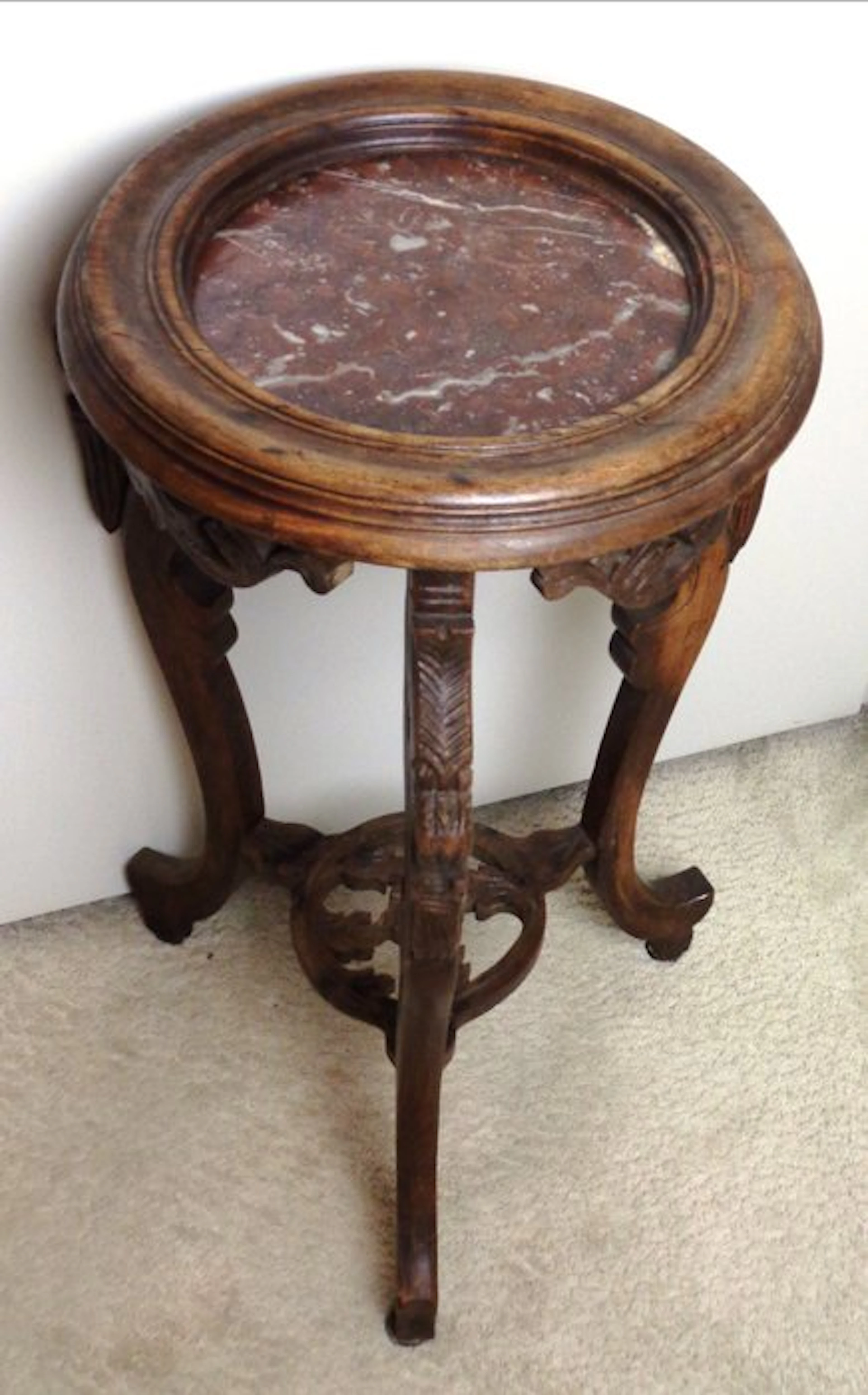 Plant table - rosewood - tripod