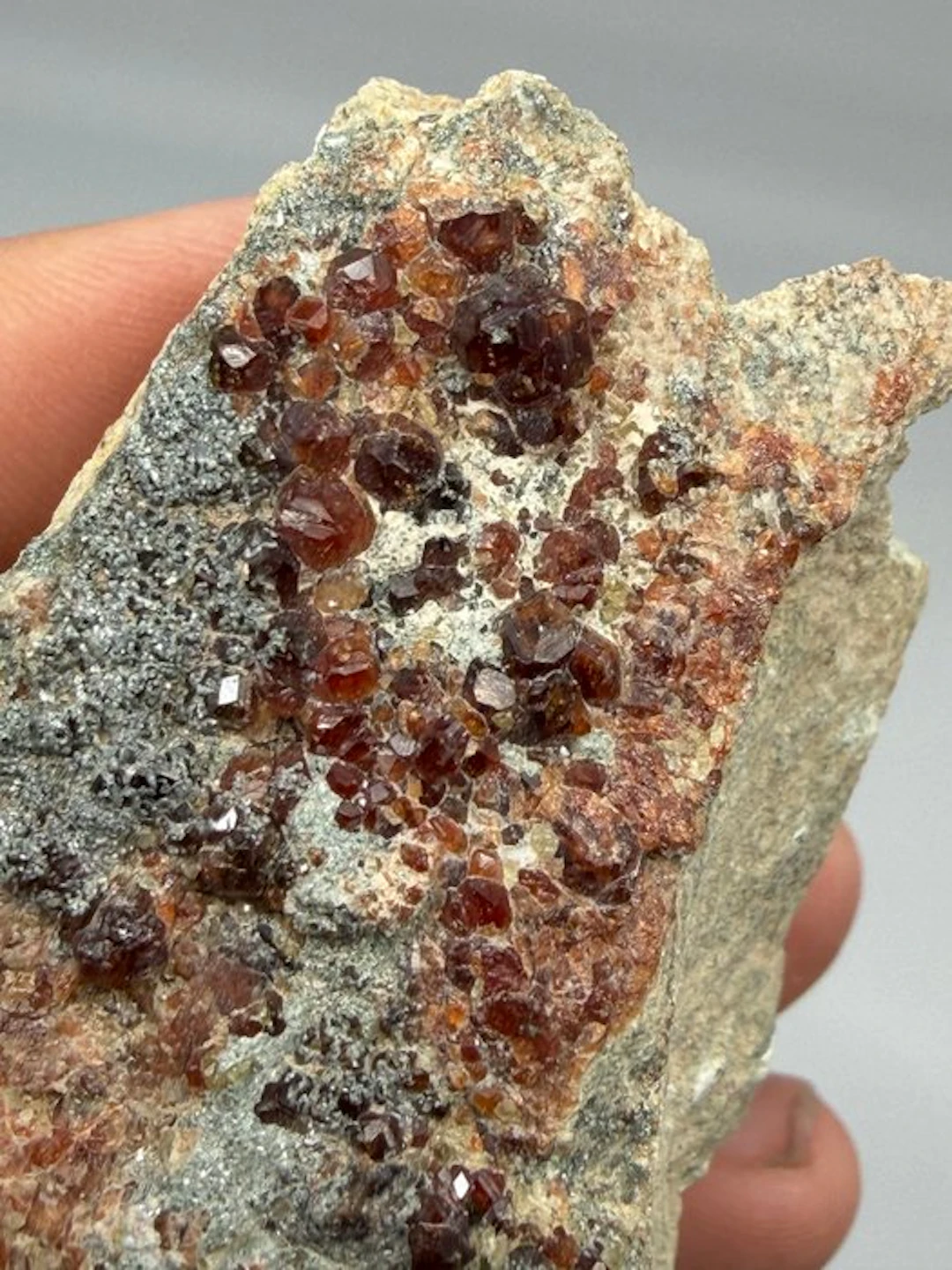 Orange Garnet Specimen- 126 g - (1)