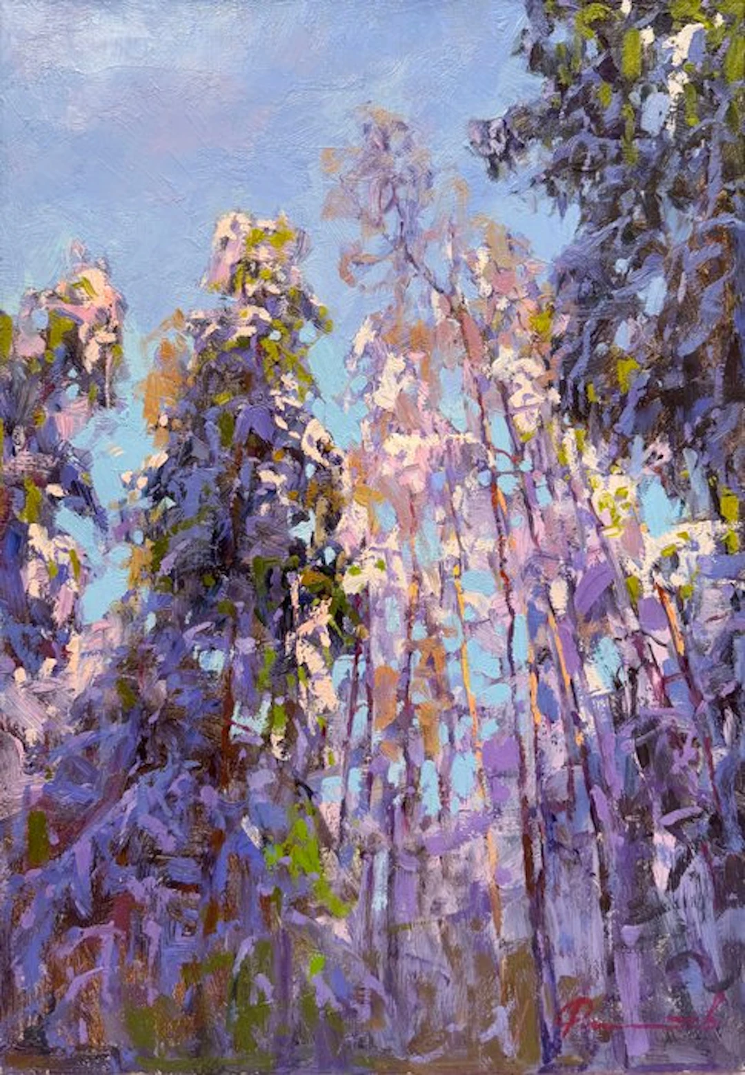 Sergei Flitov (1964) - Ciel Clair sur les Branches...