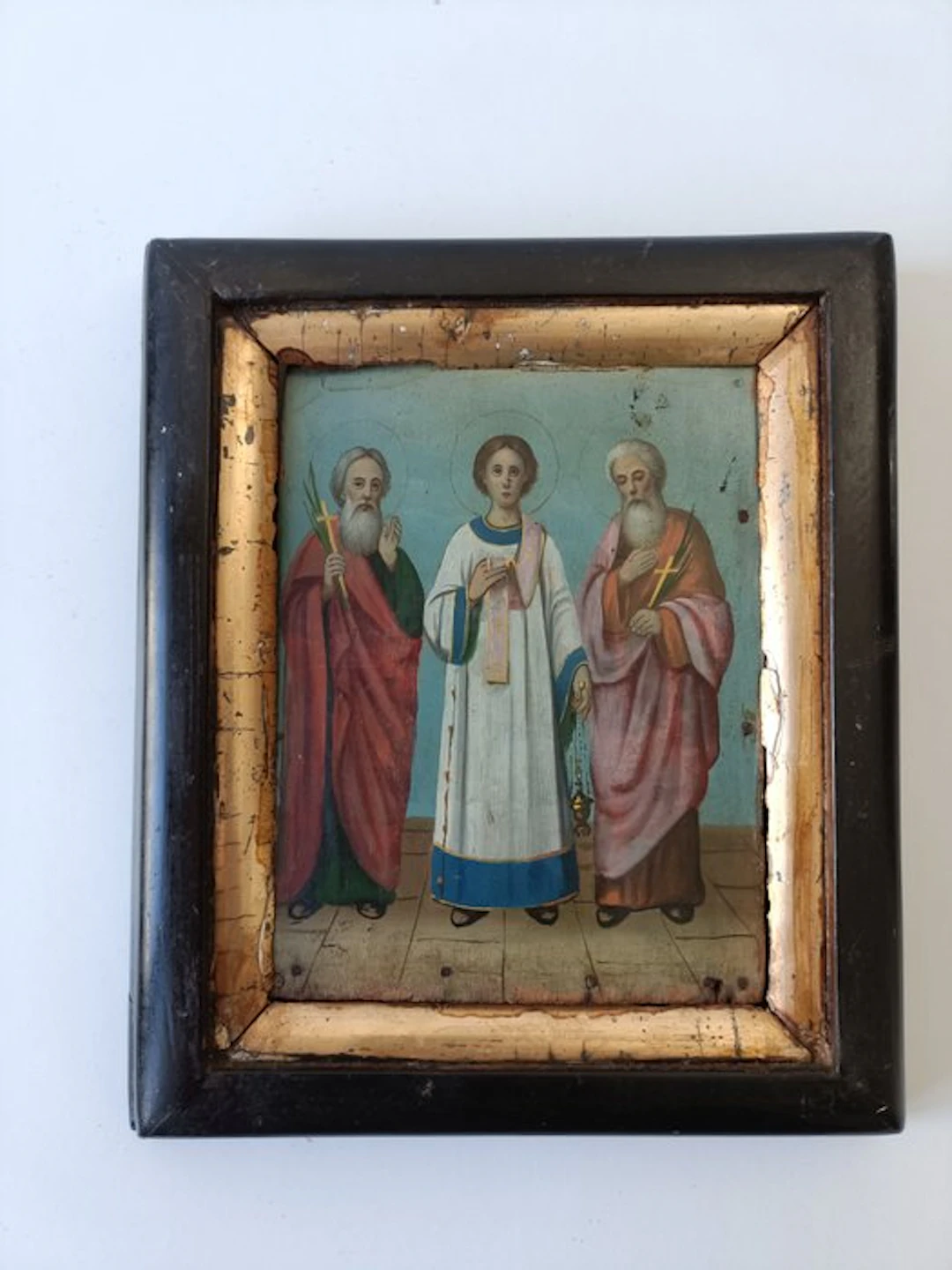 Icon - Three saints - Wood