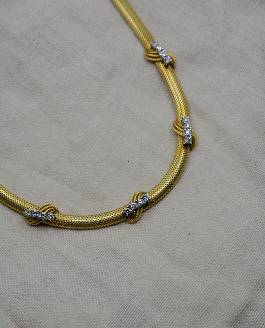 Chain - 18 kt. Yellow gold - 1.20ct. tw. - Diamond