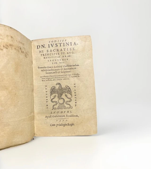 G. Rouillé - Giustiniano - Codex Iustiniani - 1571