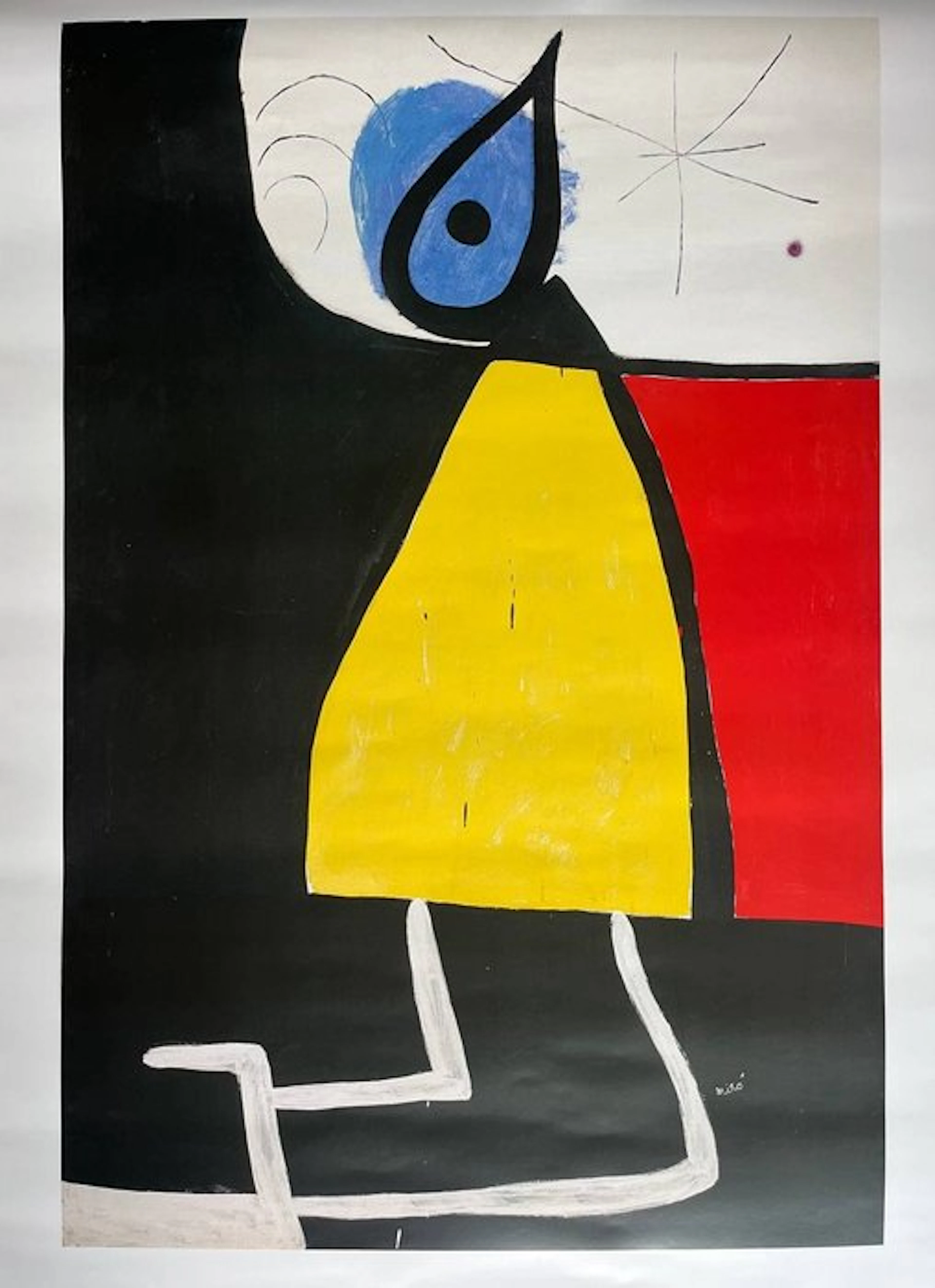 Joan Miró - Femme dans la nuit **ORIGINAL poster from Fundació Miró Barcelona