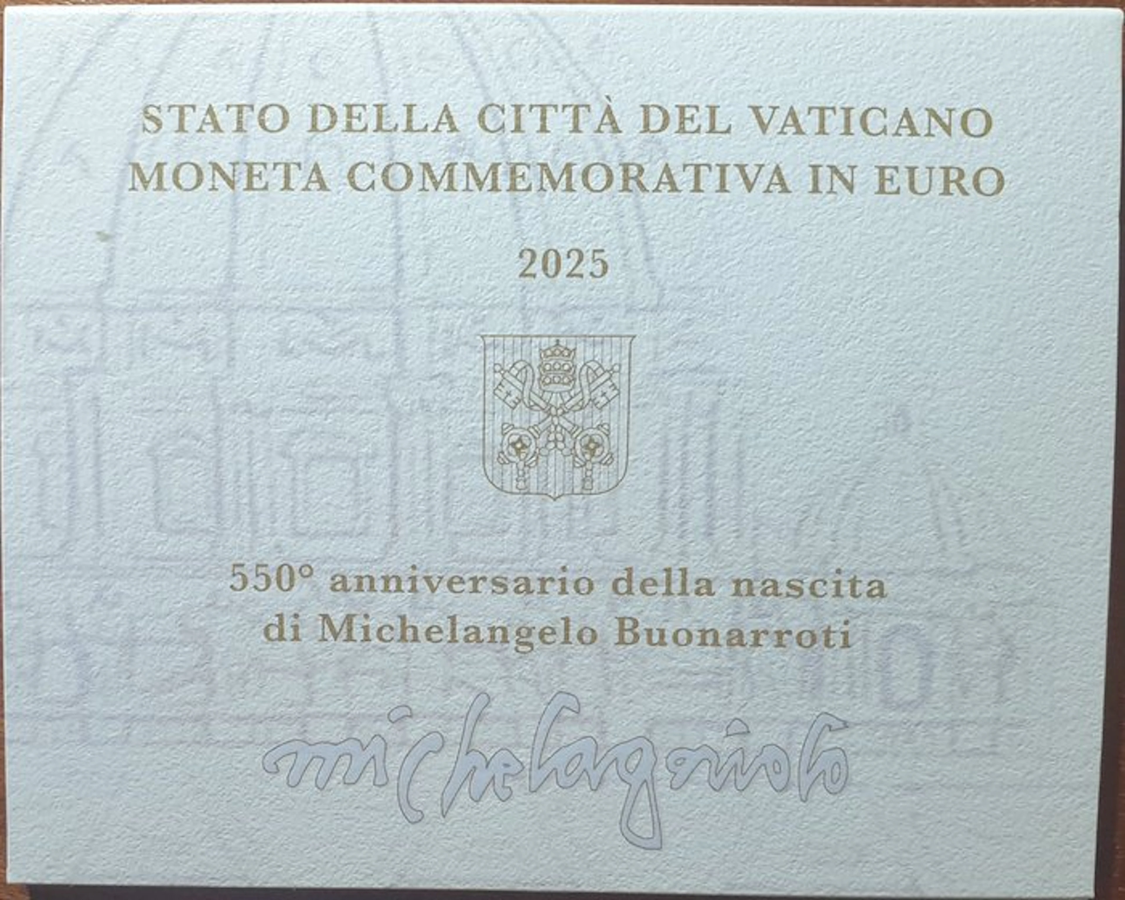 Vatican. 2 Euro 2025 "Michelangelo" (No reserve price)