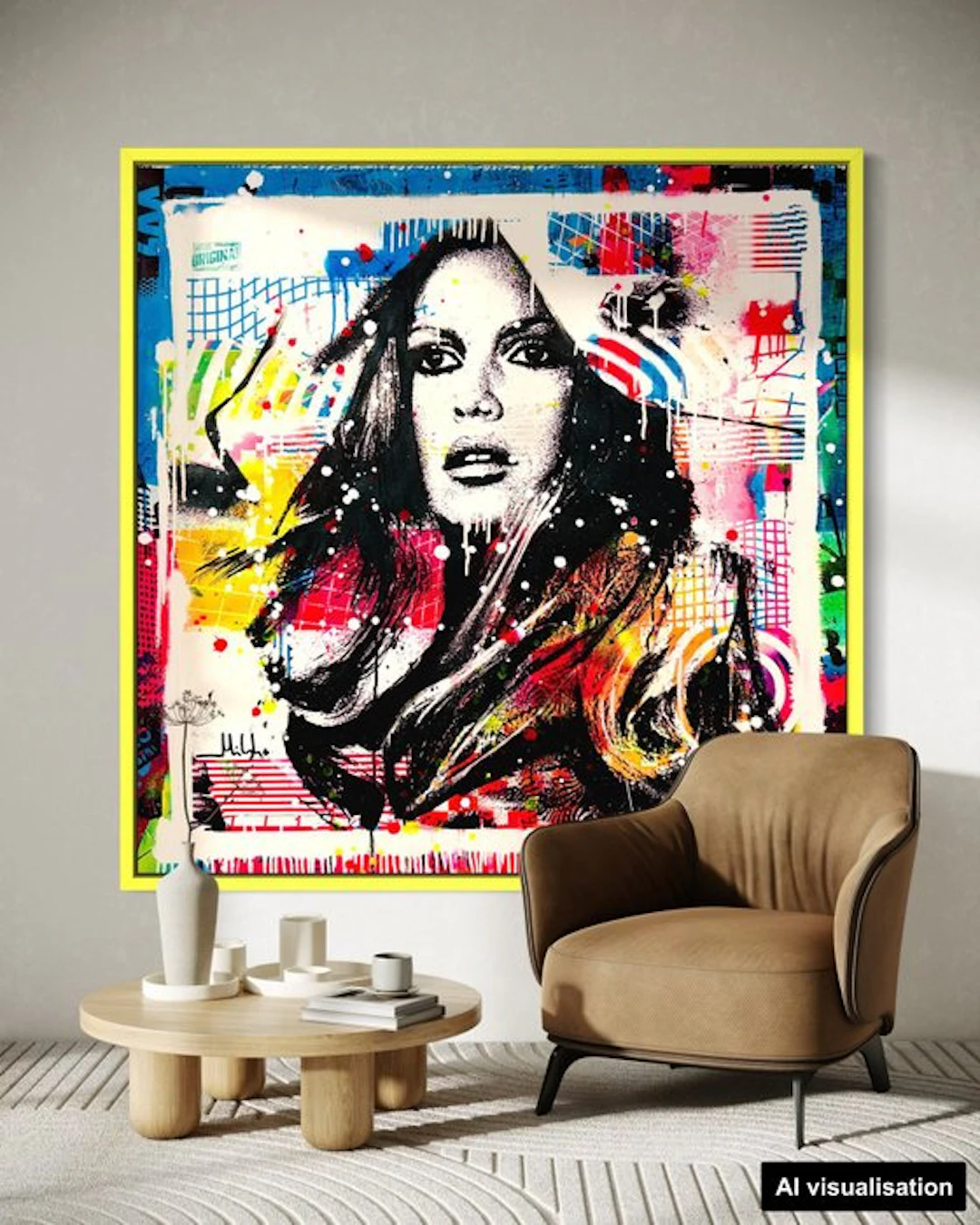 Mikko - Brigitte Bardot Geometrics In Frame - XL [Unq 1/1]