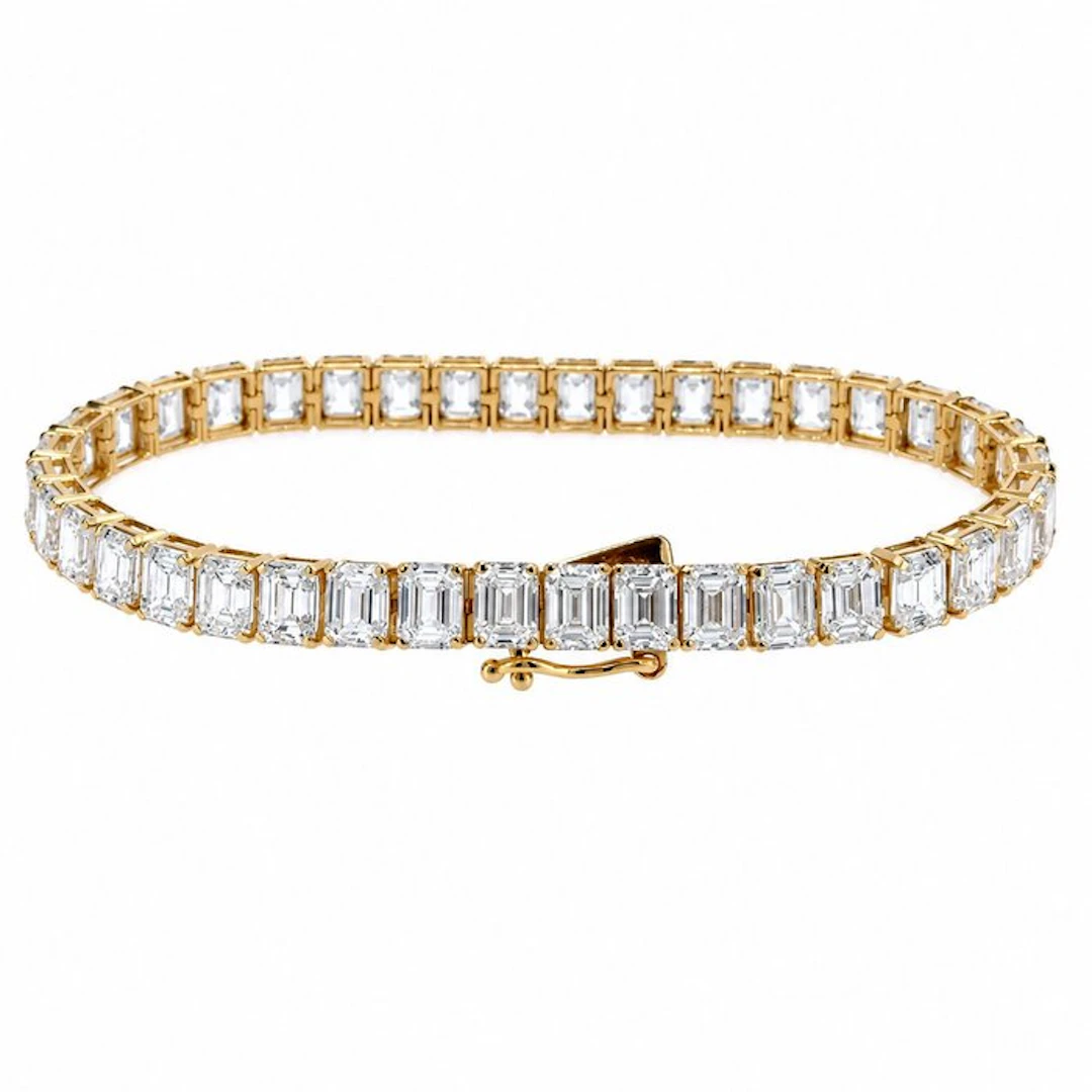 Bracelet - 14 kt. Yellow gold - 20.01ct. tw. Diamond (Lab-grown)