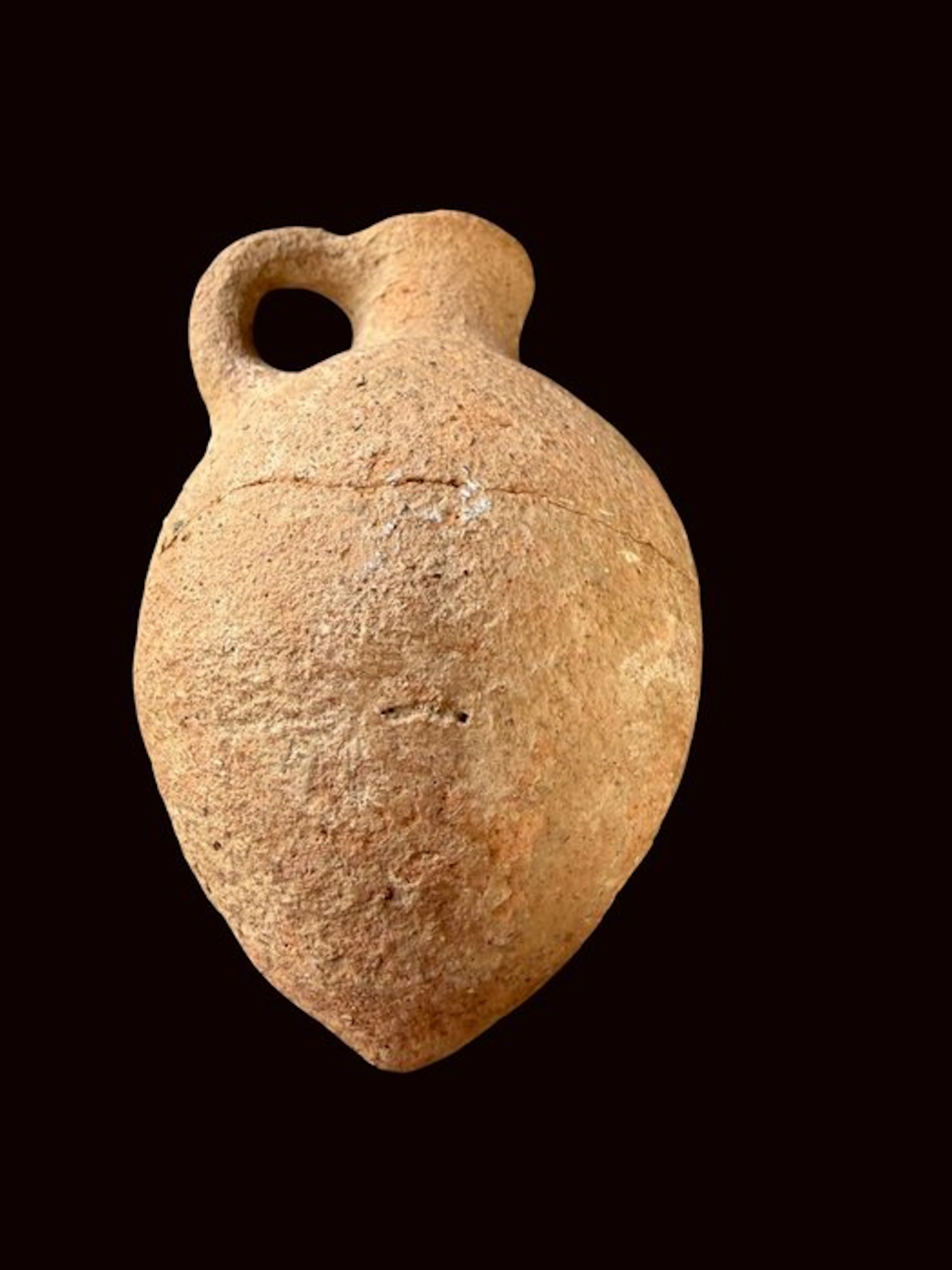 Bronze Age Terracotta Canaanite pitcher. Spanish Export License. - 9 cm