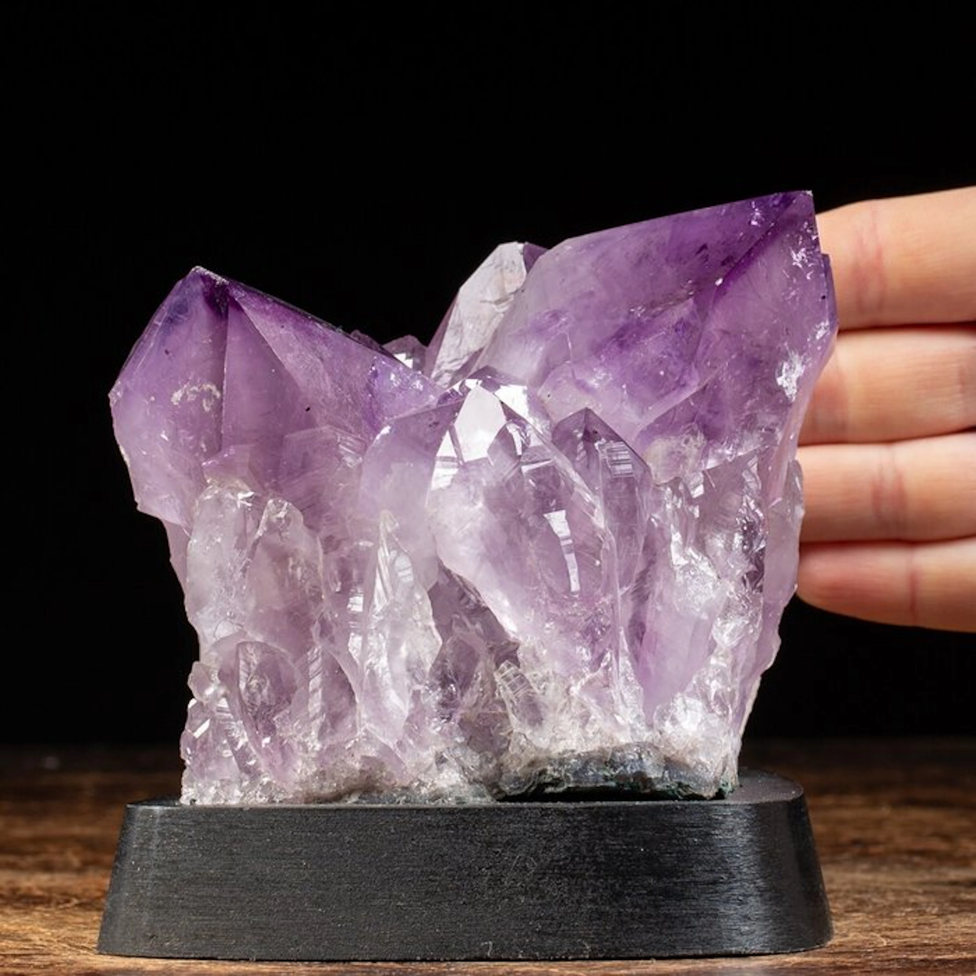 Bolivian Amethyst Formation - Large Size Tips - Deep Purple Color - Anahi Mine
