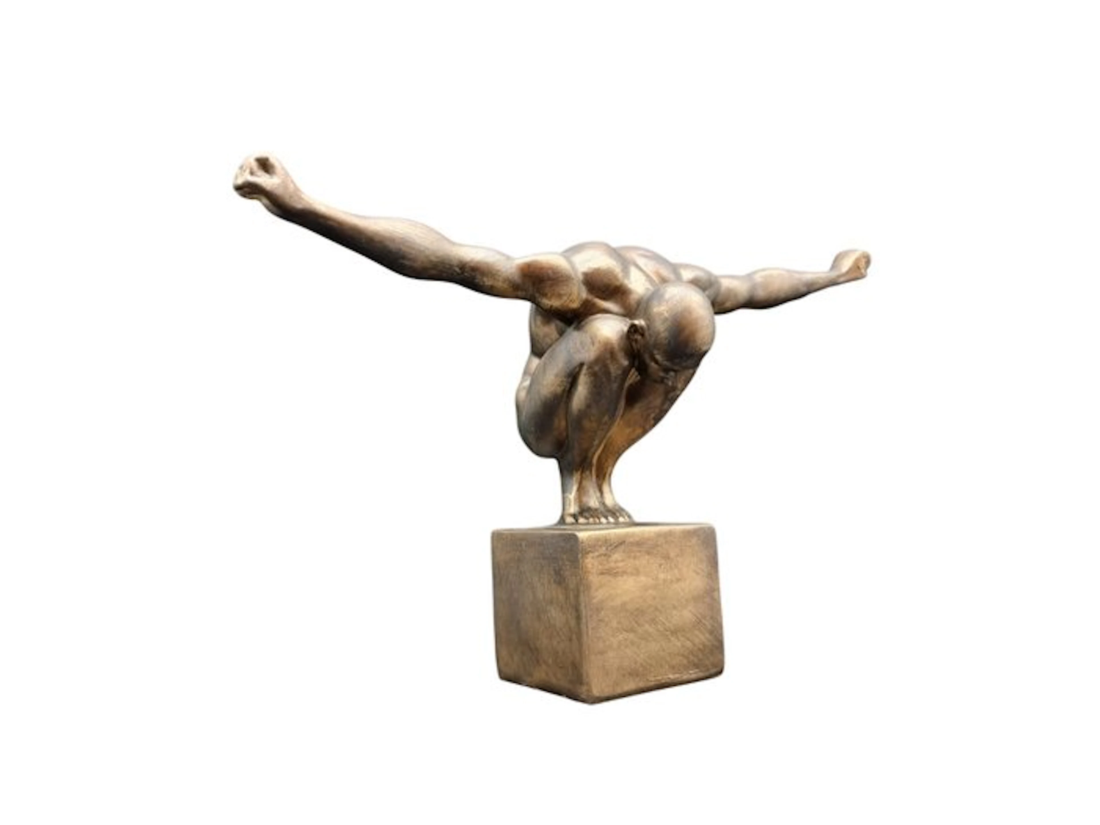 Statue, The Olympian Man - 32cm - 0 cm - Resin