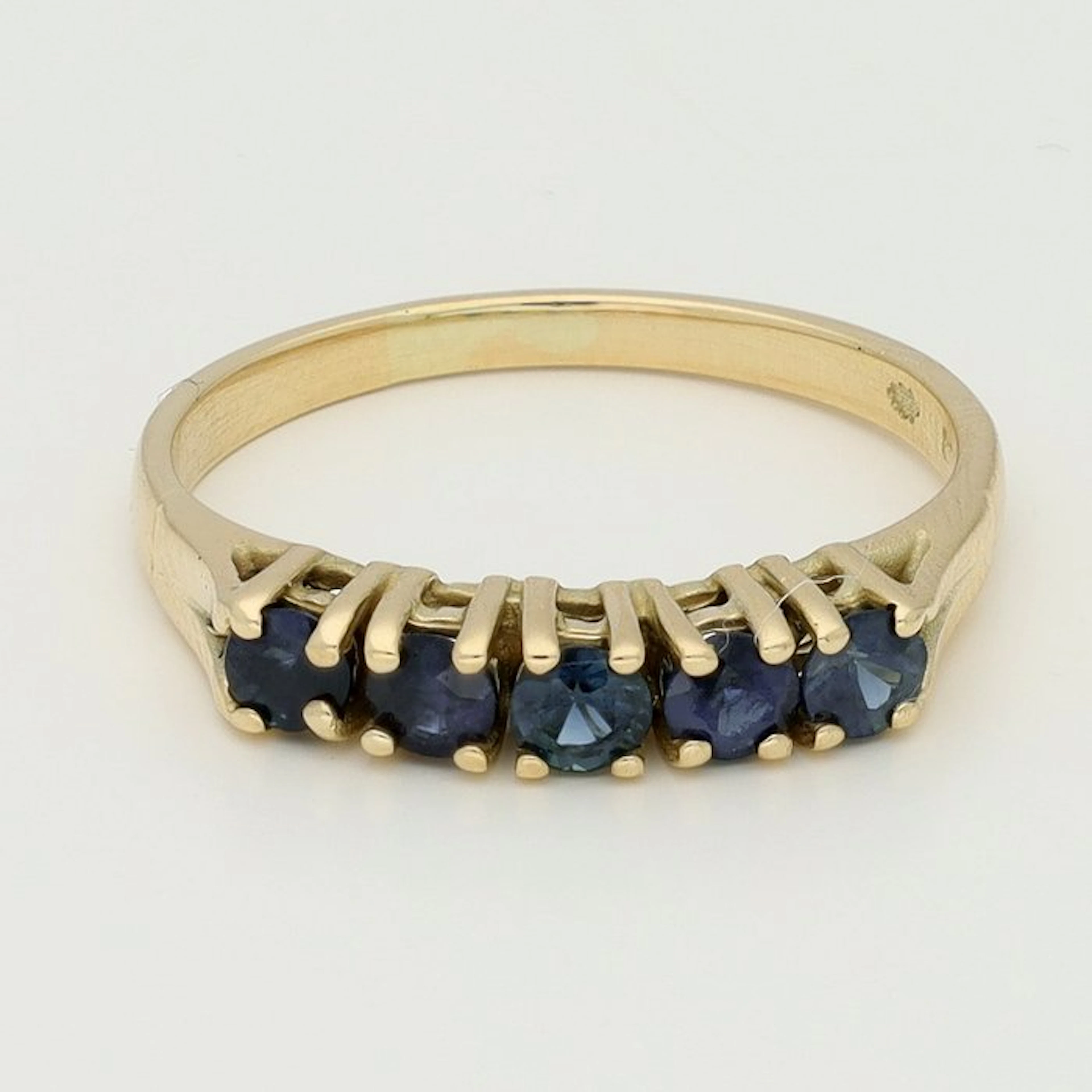 Ring - 14 kt. Yellow gold - Sapphire