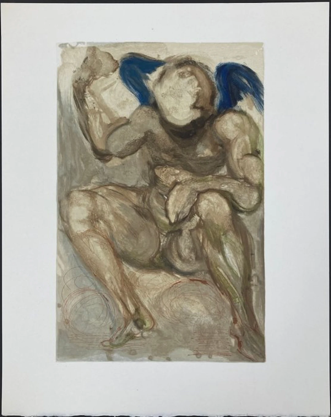 Salvador Dali (1904-1989) - The Angel of Mercy - La Divine Comedie