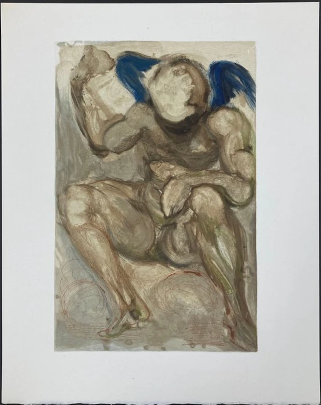 Salvador Dali (1904-1989) - The Angel of Mercy - La Divine Comedie