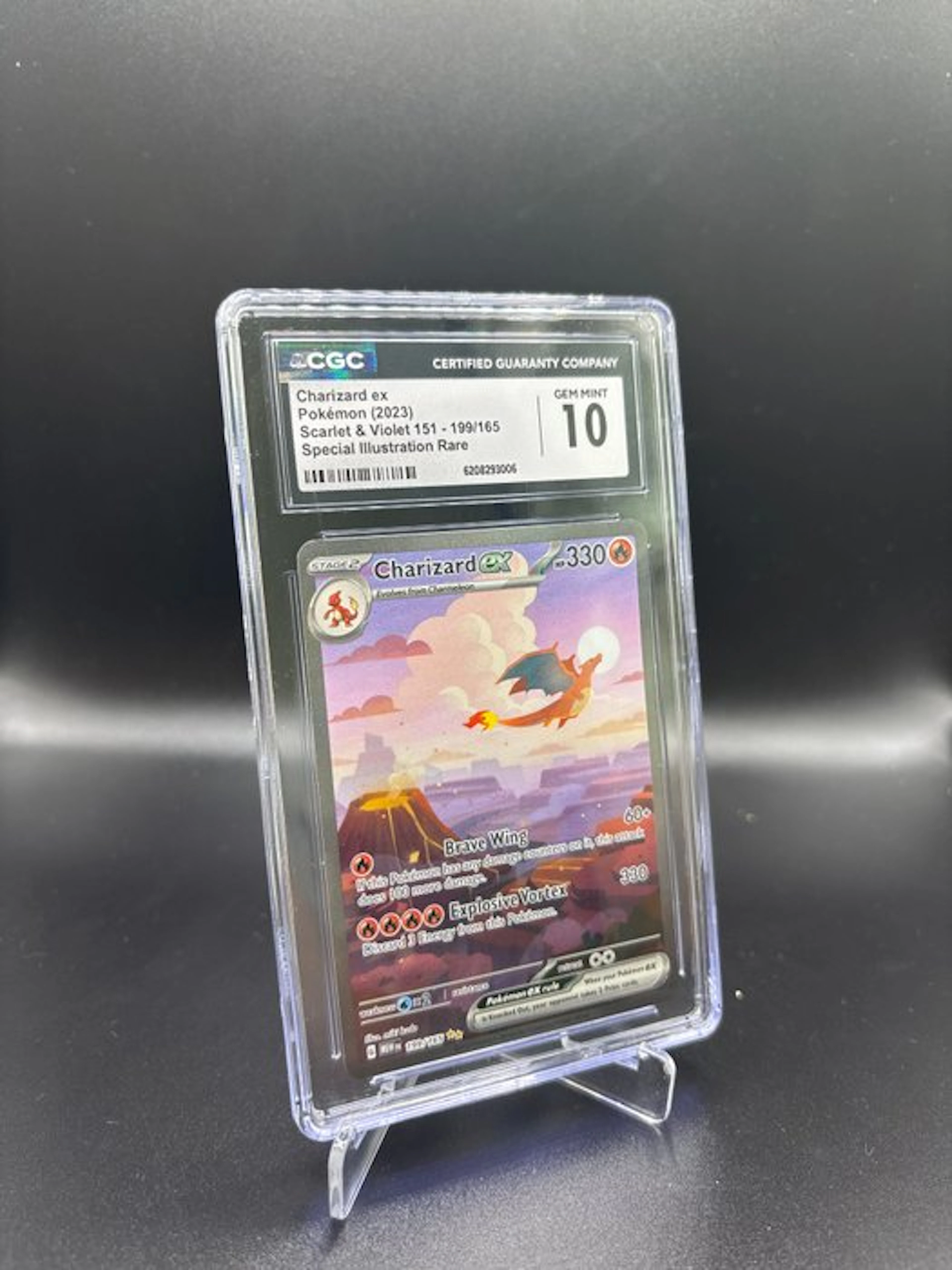 Pokémon - 1 Graded card - Charizard ex 199 Alternate art...