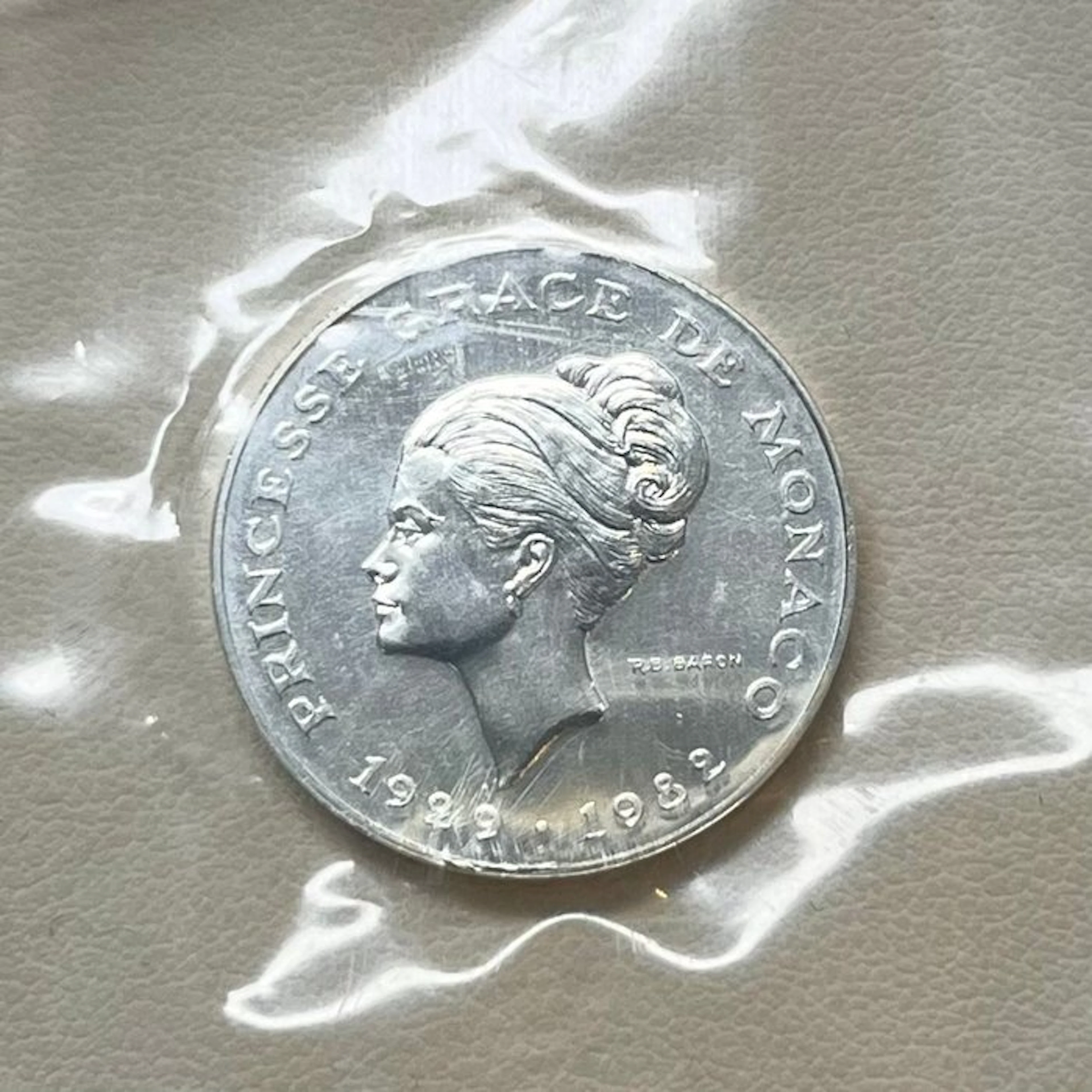 Monaco. 10 Francs 1982 Grace Kelly. Silber Essai (No reserve price)