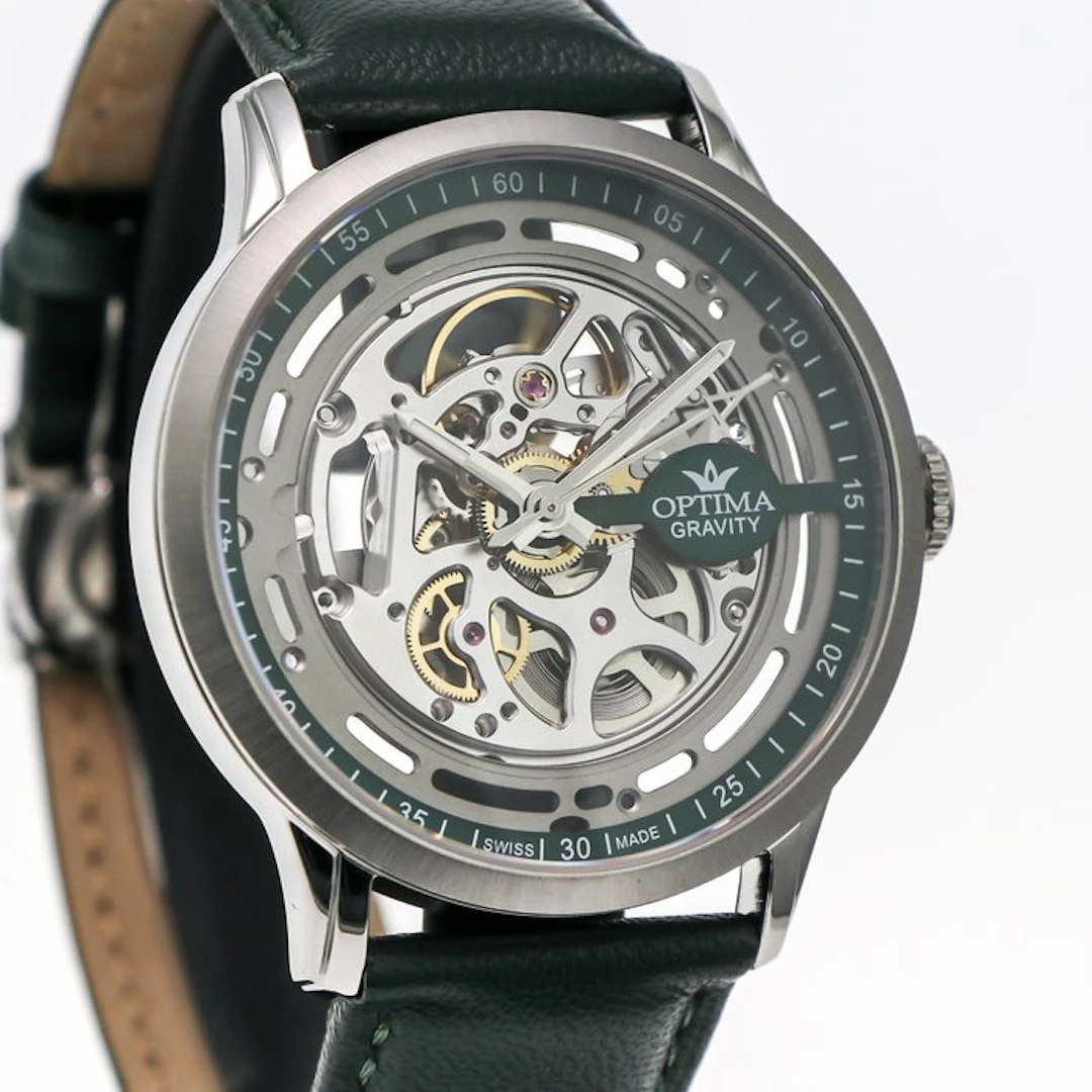 OPTIMA - SKELETON MODEL Gravity Swiss automatic...