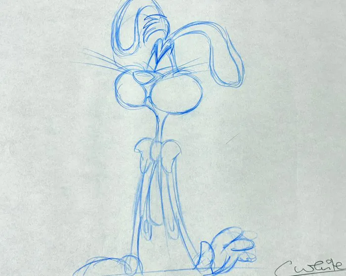 Who Framed Roger Rabbit (1988) - 1 Original animation drawing of Roger ...