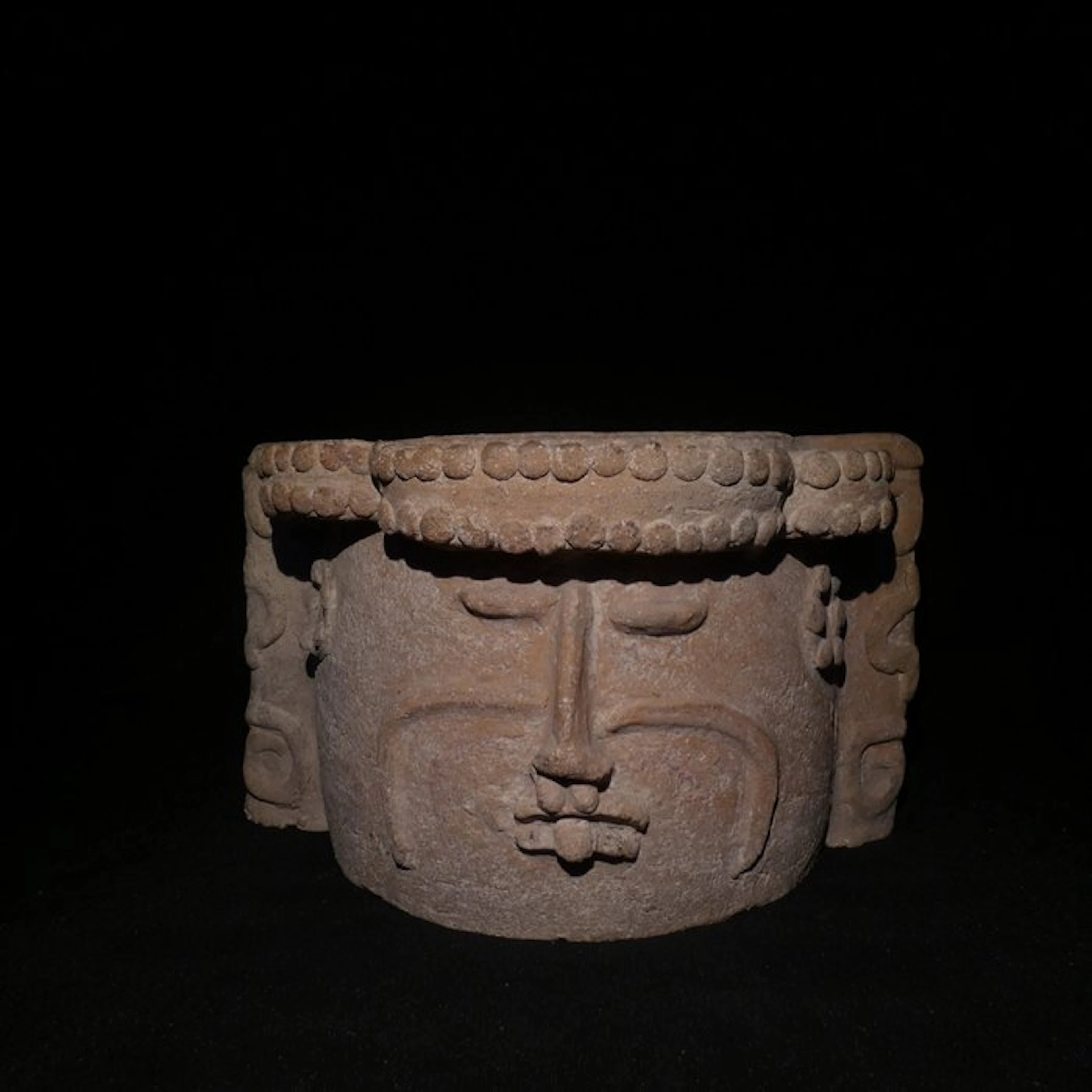 Maya, Terracotta Incensario. 31,5 cm L. Spanish Import License. 250 - 900 AD