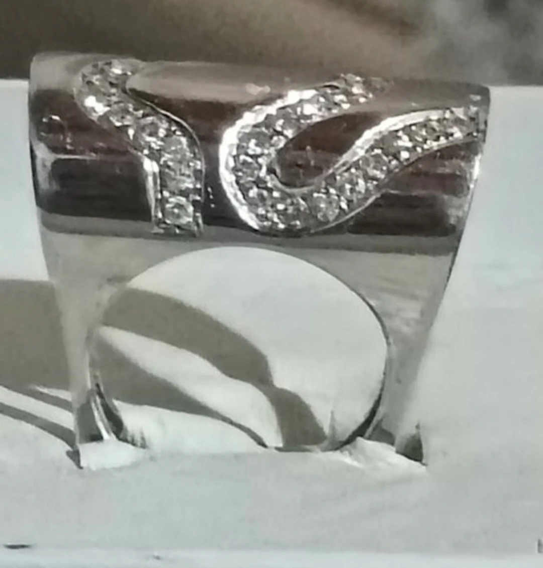 Ring - 18 kt. White gold Diamond (Natural)