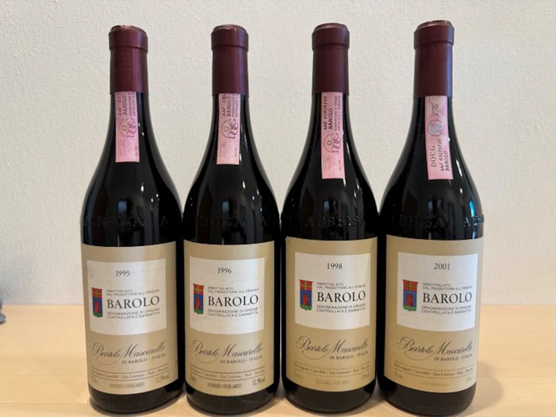 1995 , 1996, 1998 & 2001 Bartolo Mascarello - Barolo - 4 Bottles (0.75L)