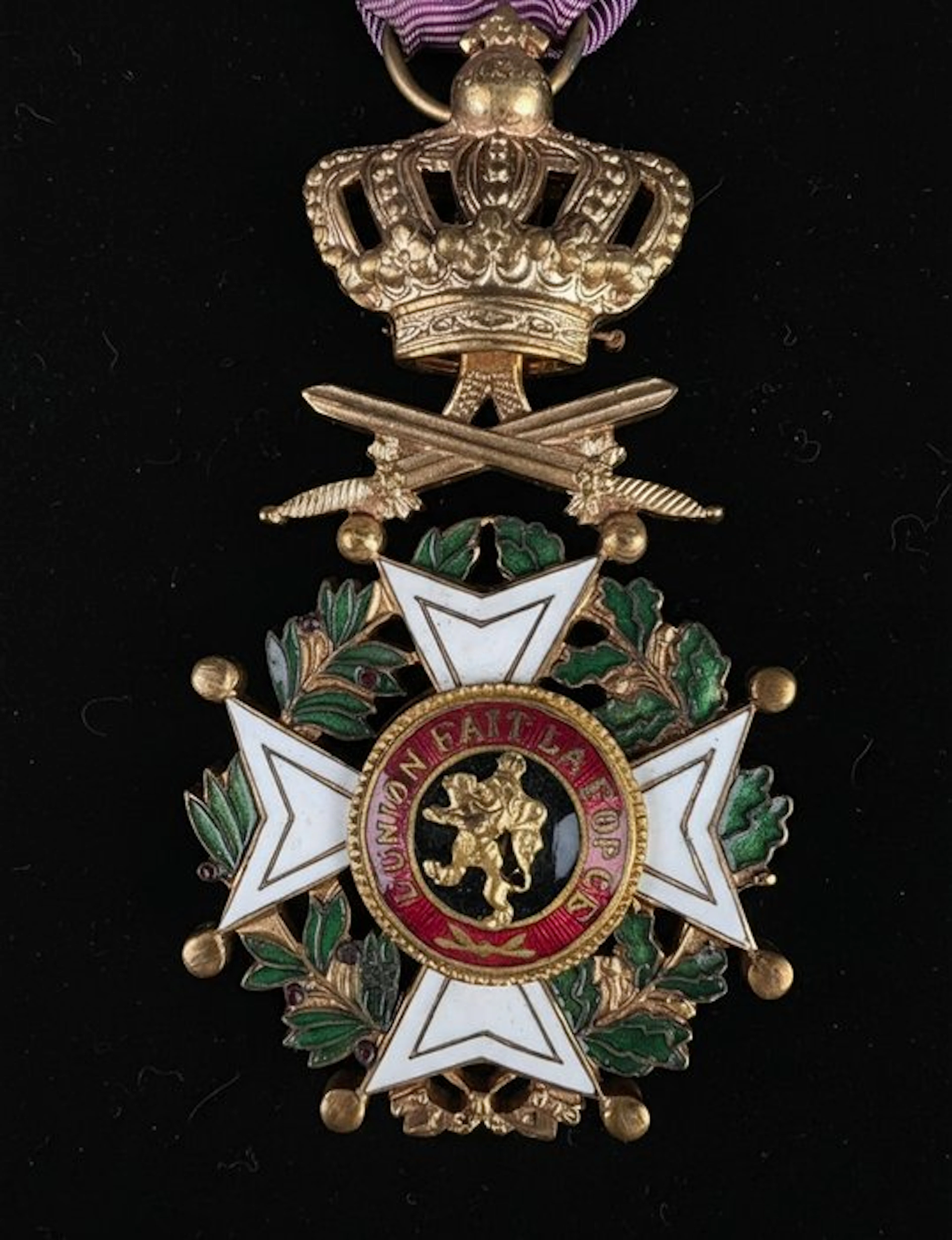 Belgium - Military medal - Order of Leopold. Unilingual. Officer. Military.