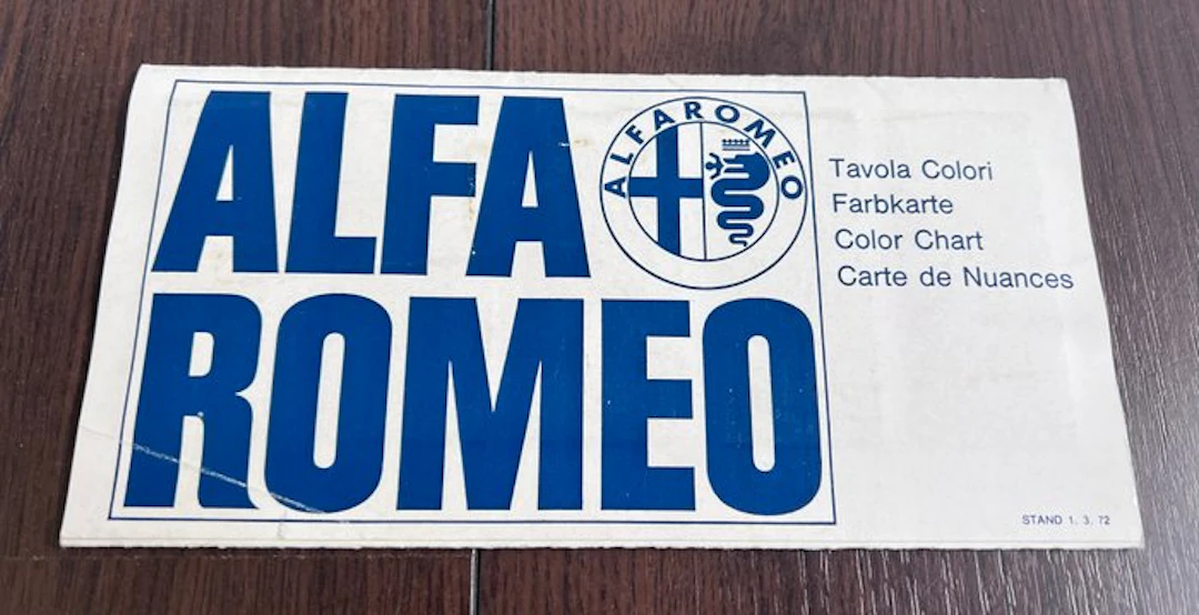 Brochure - Alfa Romeo - 1972