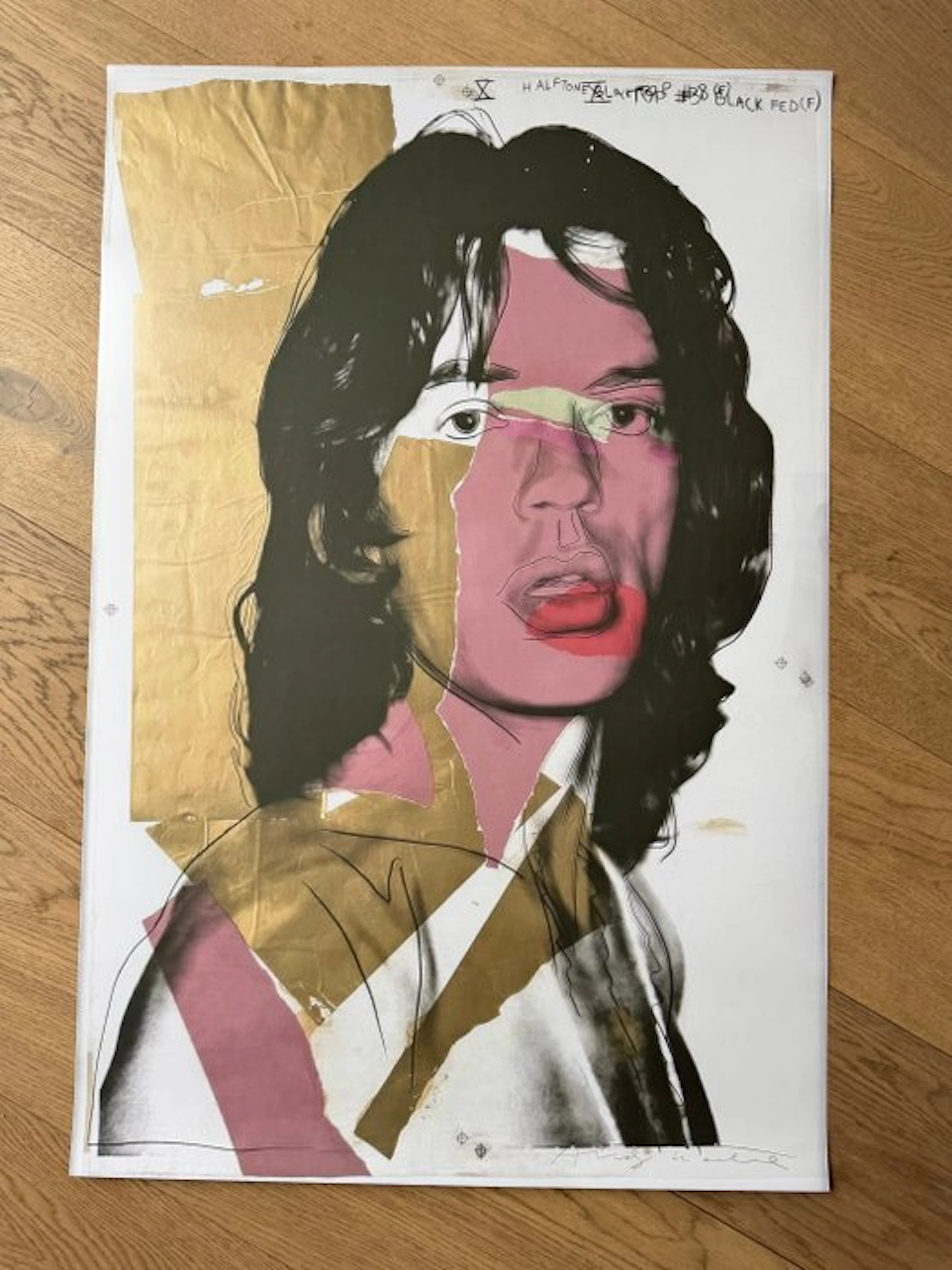 Andy Warhol - Original Mick Jagger by Andy Warhol Poster, Vienna, 2010 - 2010s